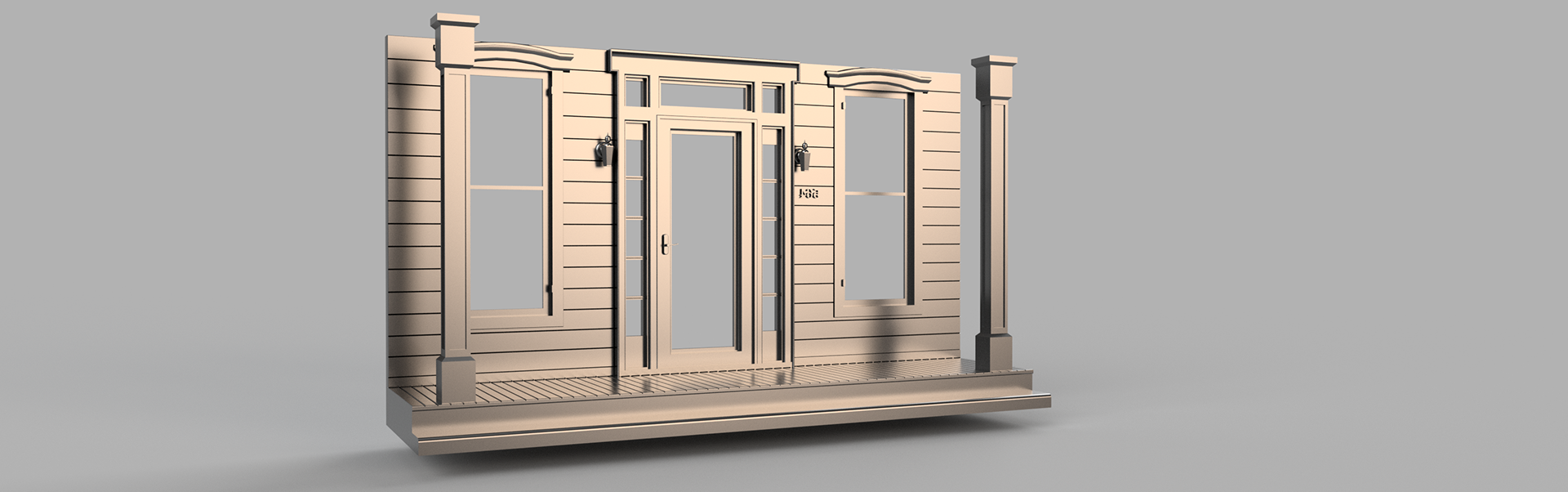Doorframe Miniature Replica Series, HD Render (F360)