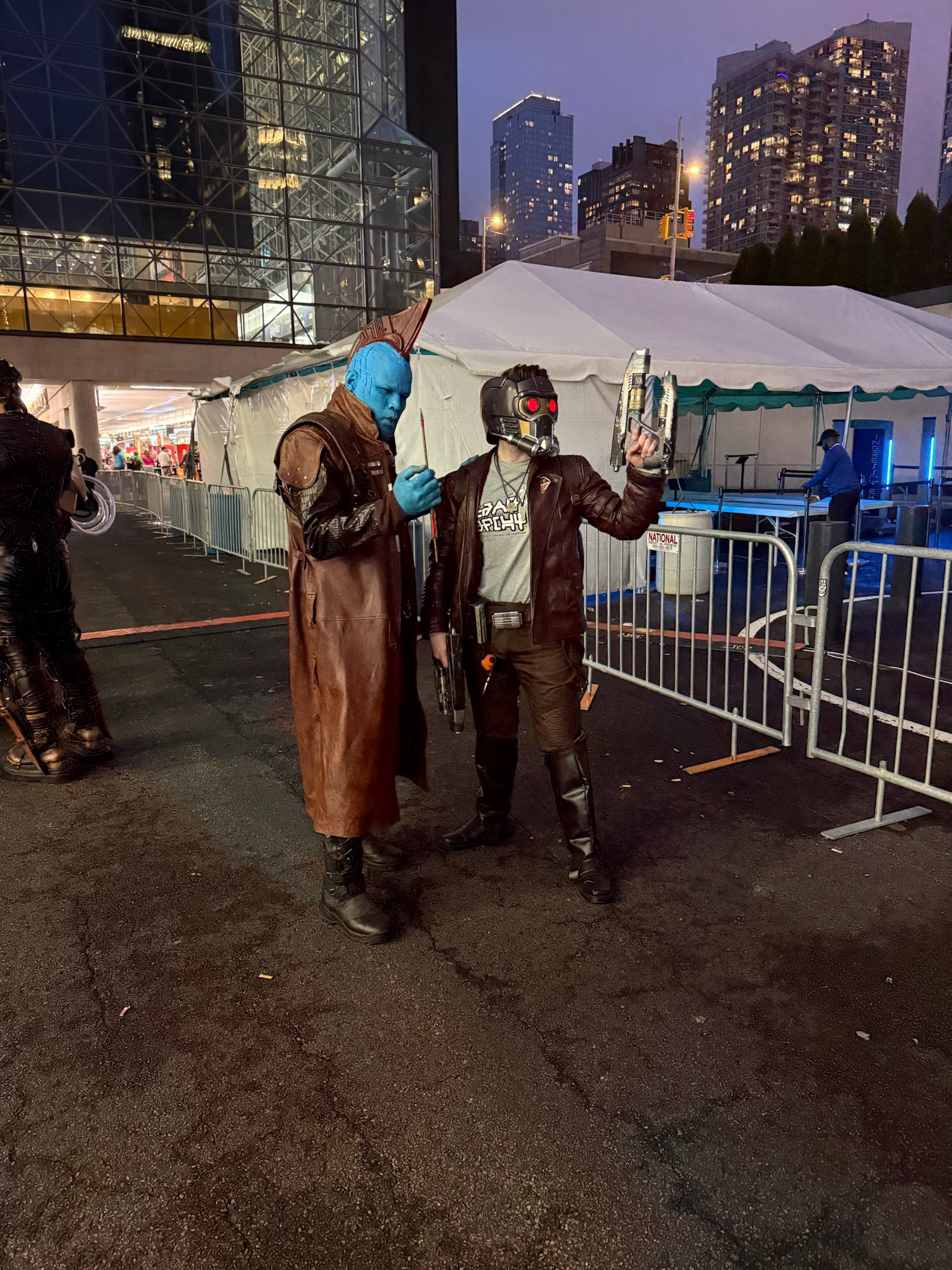 Blasters in use, 2025 New York Comic-Con, Star Lord Cosplay
