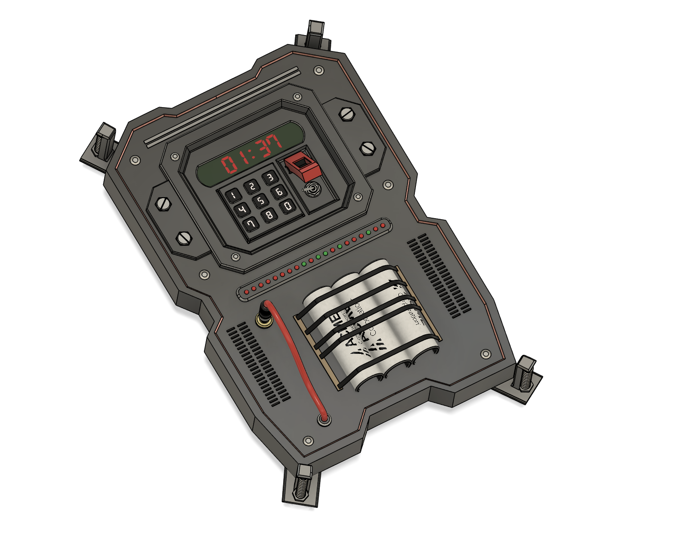 Expanding-Drill Breach Charge, HD Render (F360)