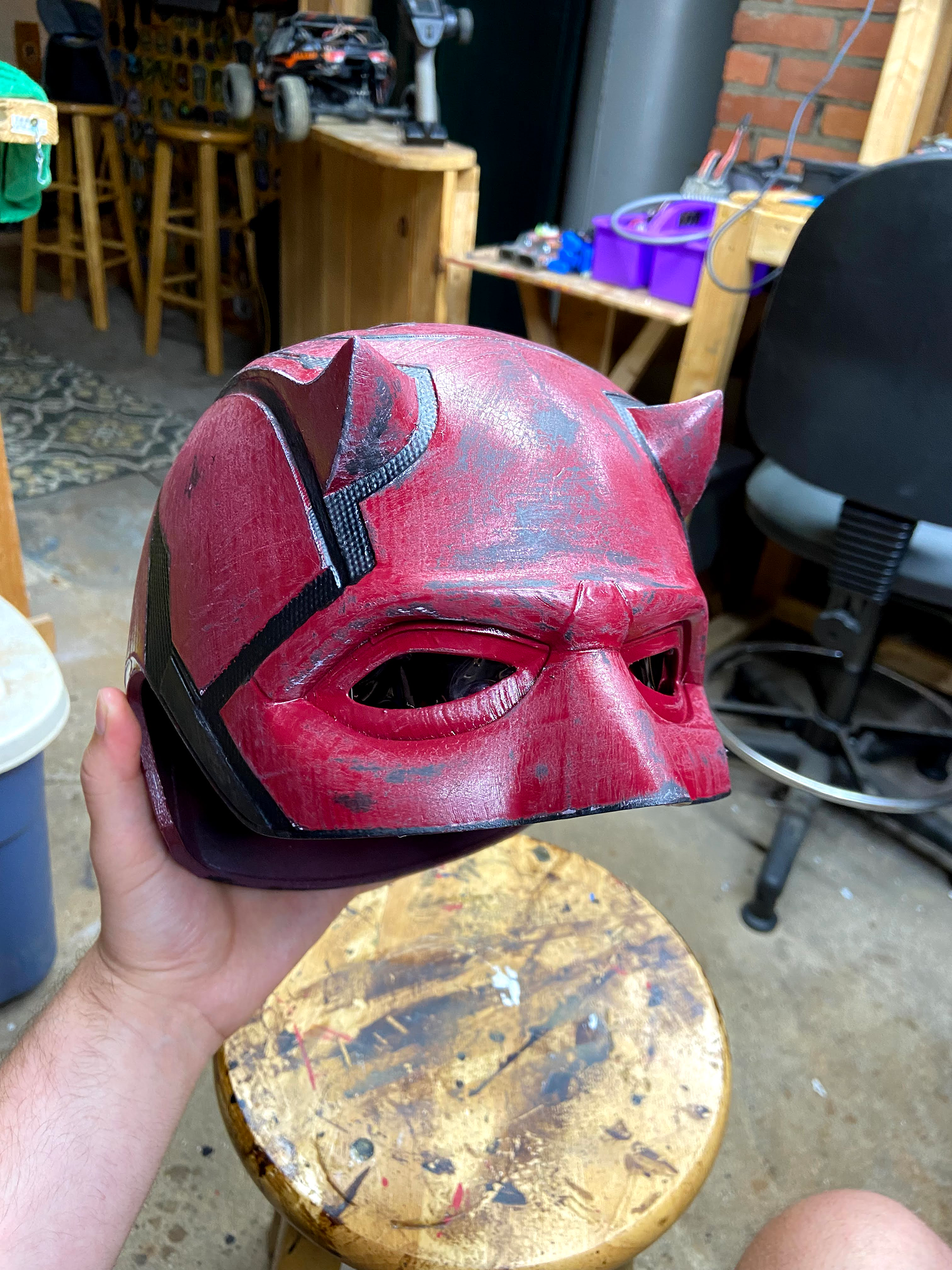 "Daredevil" Cowl, Finished