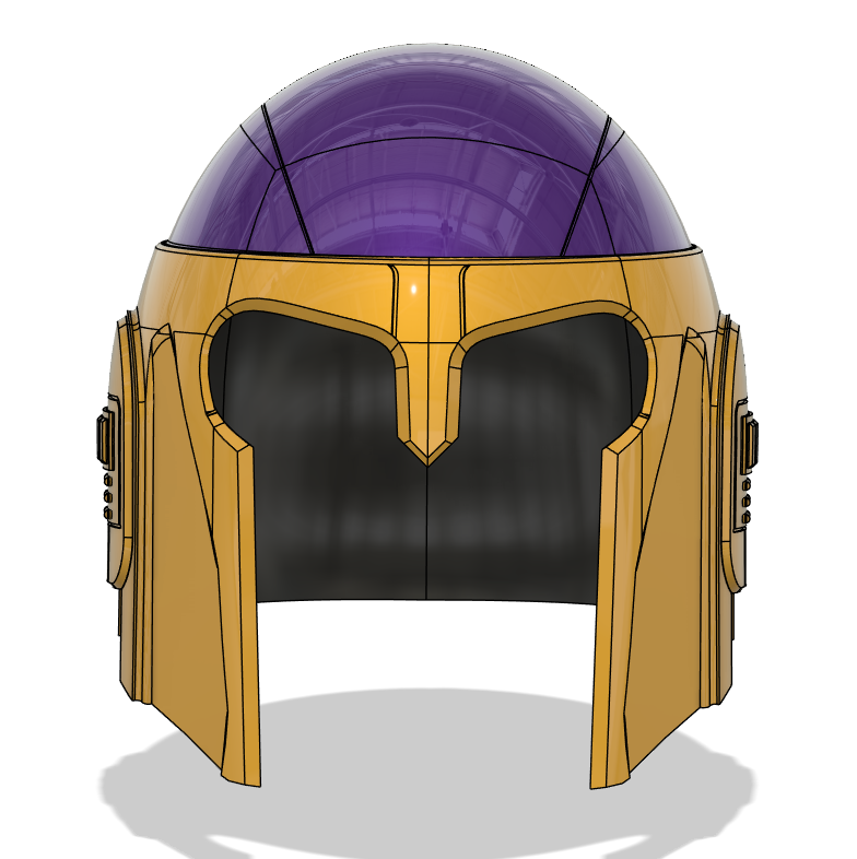 "The Trapster" Custom Helmet Design, HD Render (F360)