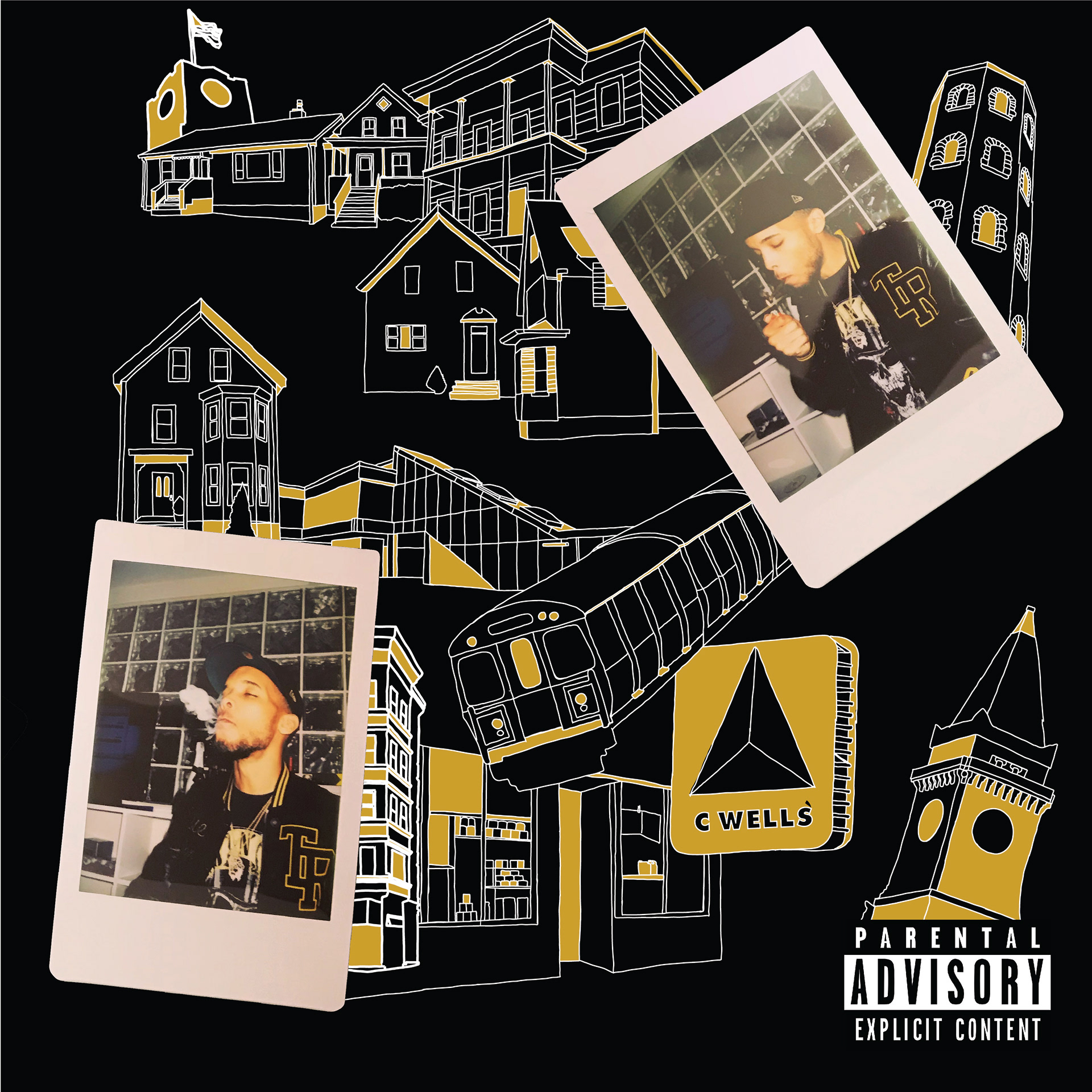 C. Wells Self Titled Album Cover "C.Wells"