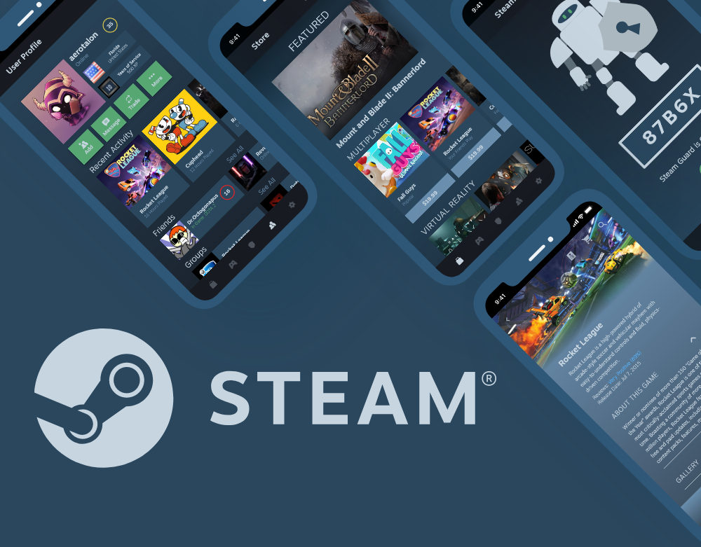 Steam.design app mockup by Rajath R on Dribbble