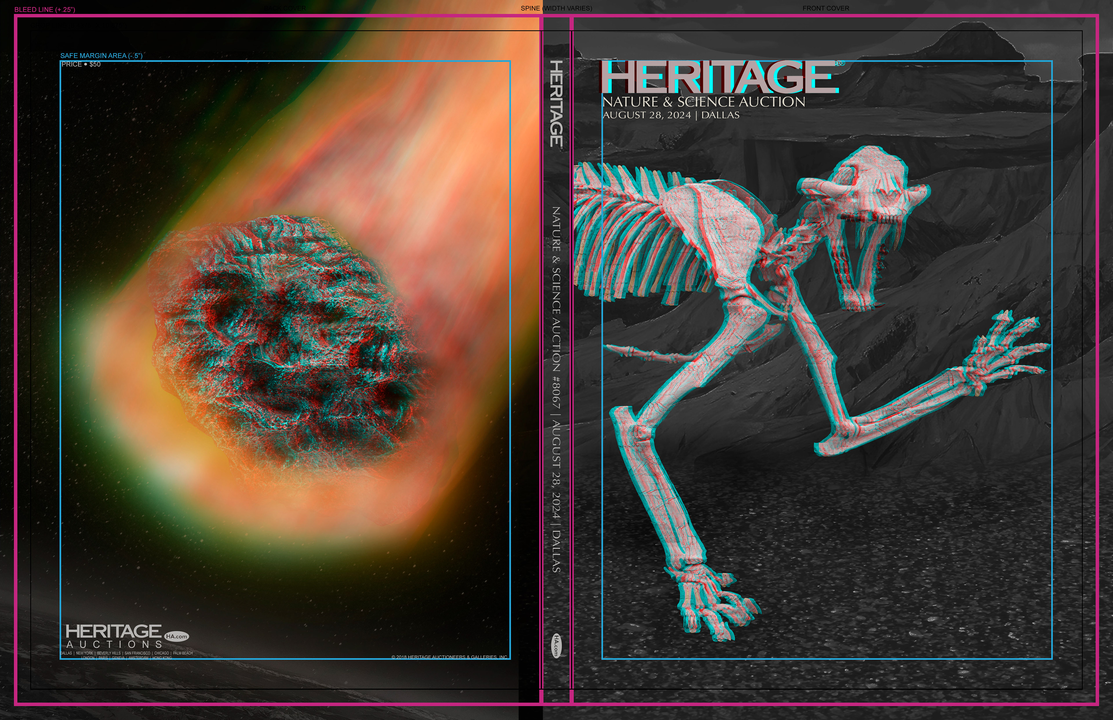 Outside Cover with guidelines