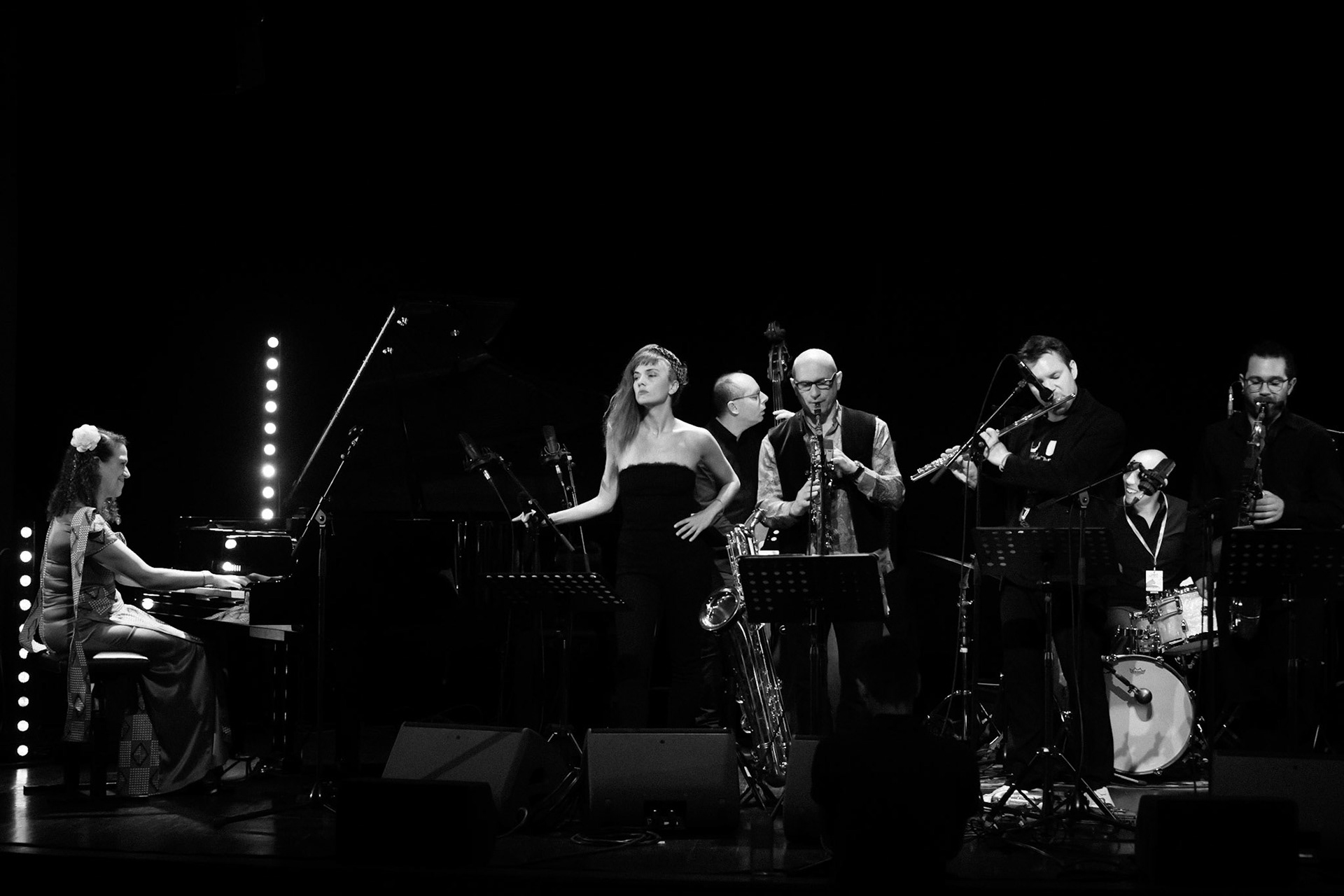 Leïla Olivesi Octet, special guest Camille Berthault, Festival Jazz à Saint-Germain-des-Prés - Paris, Théâtre de l'Alliance Française