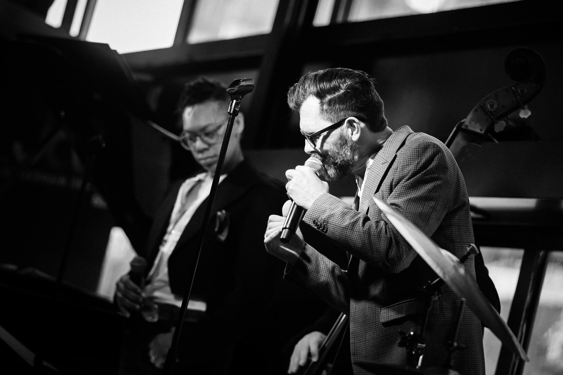 Laurent Courthaliac trio, guests Hugh Coltman &amp; Krysrle Warren, Festival Jazz à Saint-Germain-des-Prés - Paris, Péniche Le Son de la Terre