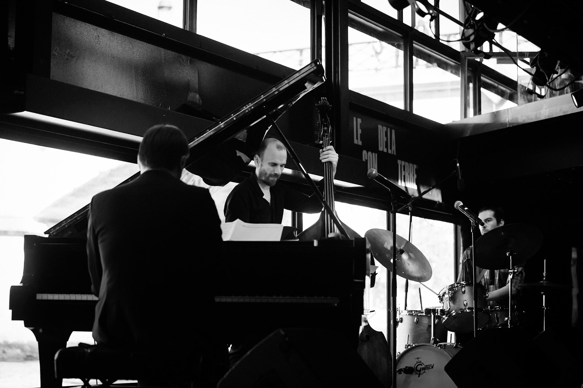 Laurent Courthaliac trio, guests Hugh Coltman &amp; Krysrle Warren, Festival Jazz à Saint-Germain-des-Prés - Paris, Péniche Le Son de la Terre