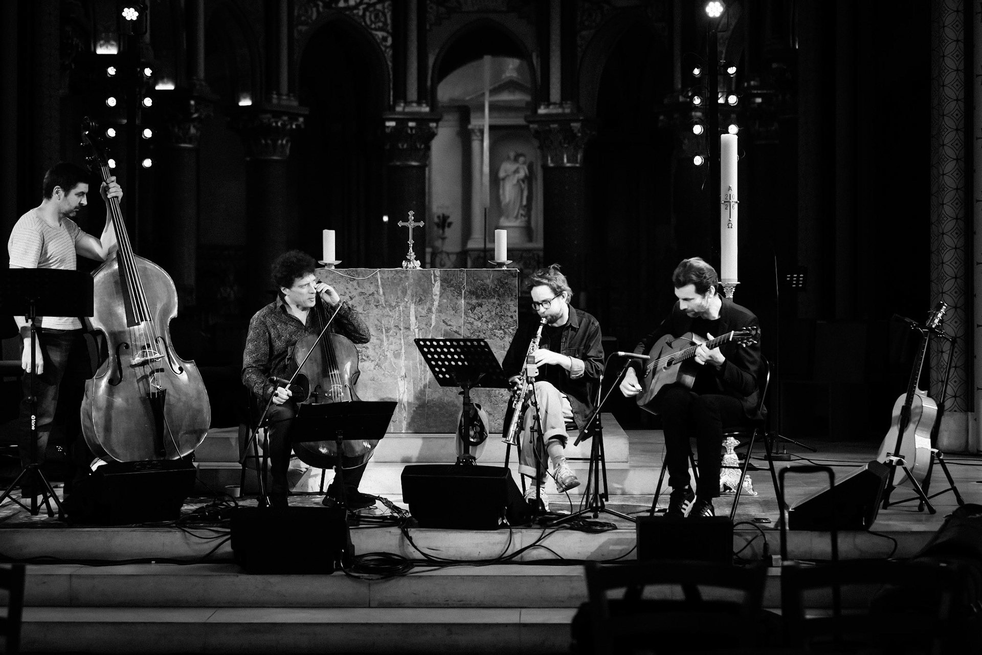 Loco Cello Feat Emile Parisien, Festival Jazz à Saint-Germain-des-Prés - Paris, Eglise Saint-Germain-des-Prés