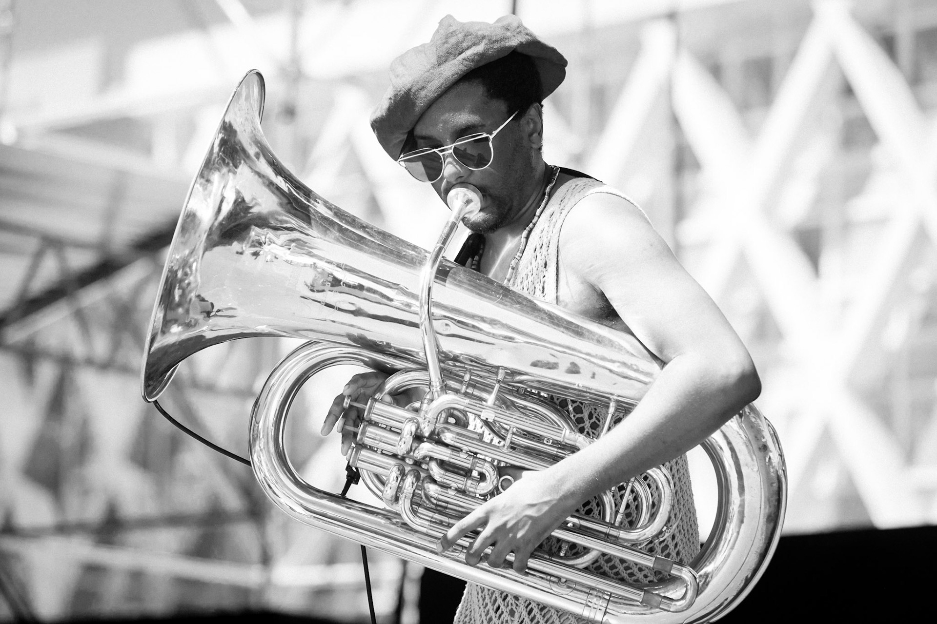 Theon Cross Trio, La Défense Jazz Festival, Parvis de la Défense, 26 mai 2019