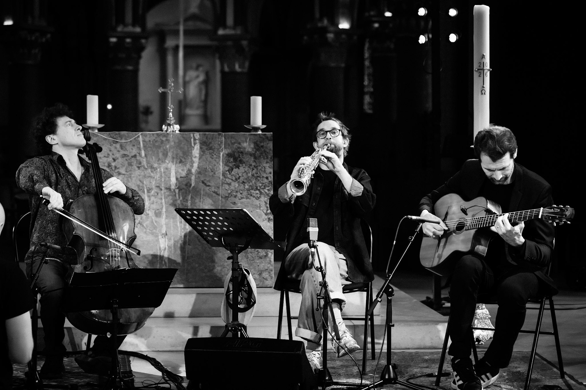 Loco Cello Feat Emile Parisien, Festival Jazz à Saint-Germain-des-Prés - Paris, Eglise Saint-Germain-des-Prés
