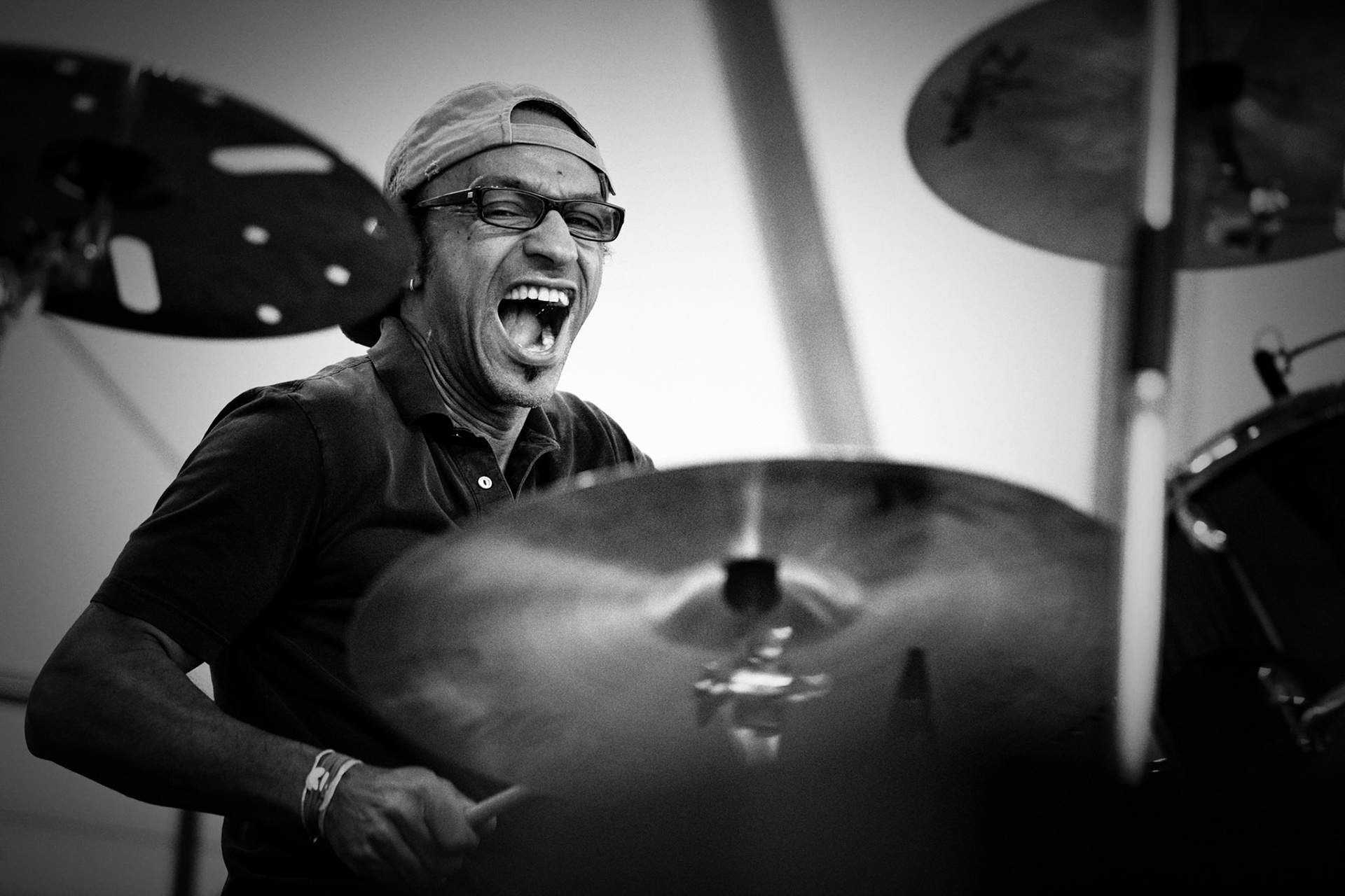 Manu Katché Quartet, Manu Katché, Paris Jazz Festival, Parc Floral (Paris), 30 juin 2013, © Jean-Christophe Prat / L'Œil du spectacle