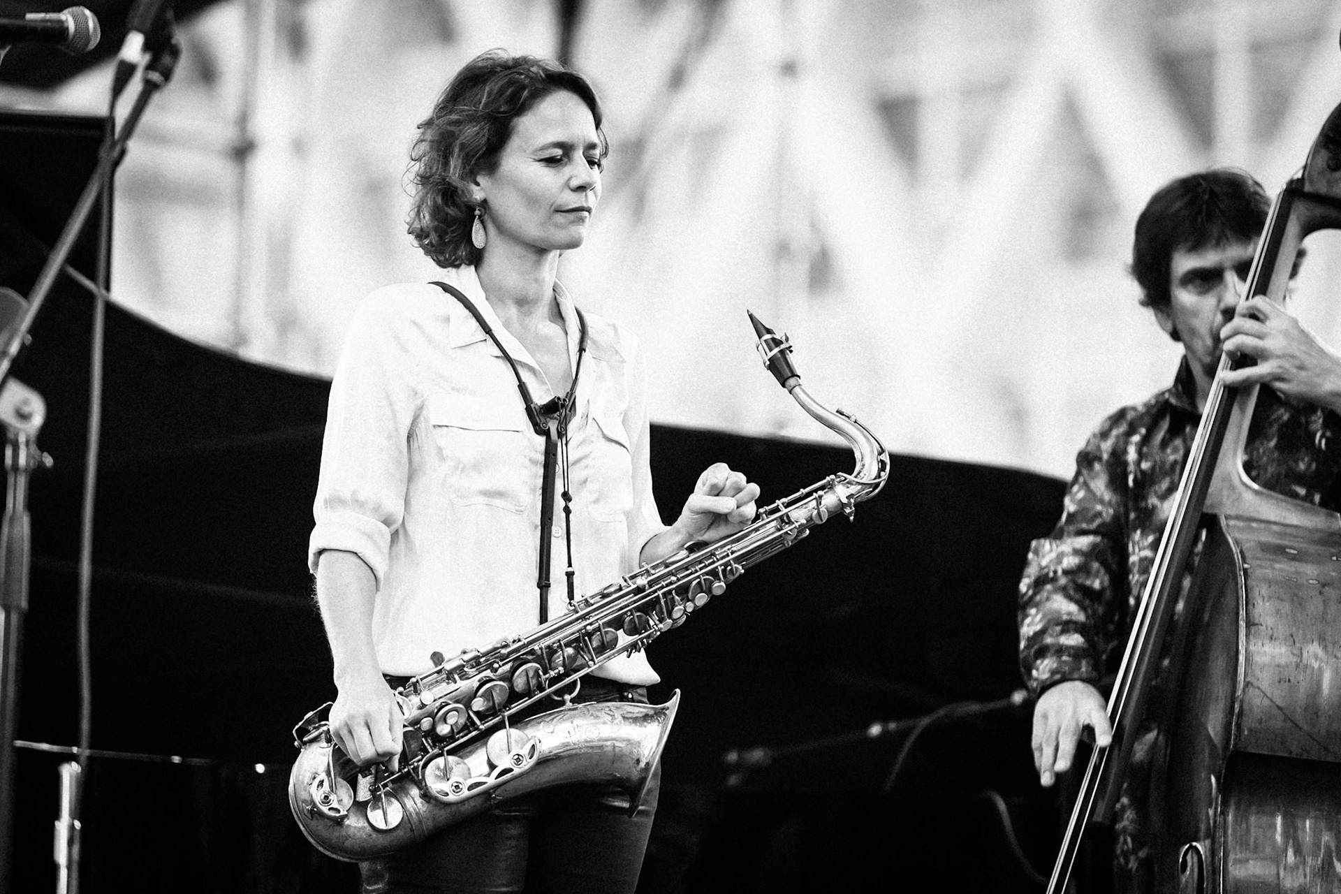 Sophie Alour invite Abdallah Abozekry, La Défense Jazz Festival, Parvis de la Défense, 23 septembre 2020