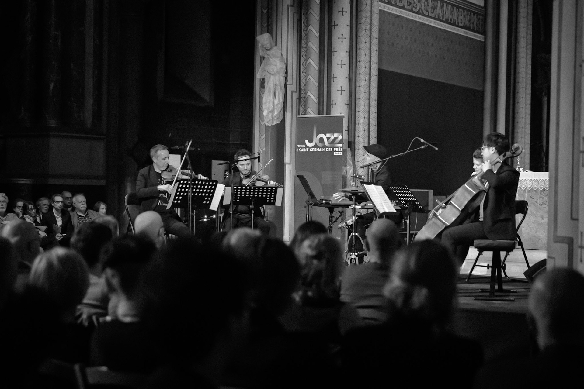 Quatuor Ebène &amp; Xavier Tribolet, Festival Jazz à Saint-Germain-des-Prés - Paris, Eglise Saint-Germain-des-Prés