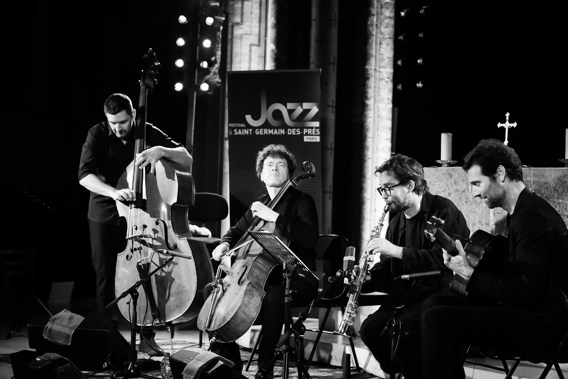 Loco Cello Feat Emile Parisien, Festival Jazz à Saint-Germain-des-Prés - Paris, Eglise Saint-Germain-des-Prés