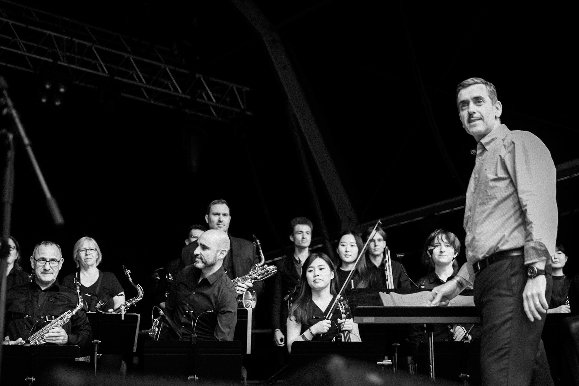 Samy Thiébault "Awé Large Ensemble", La Défense Jazz Festival, Parvis de la Défense, 26 juin 2023
