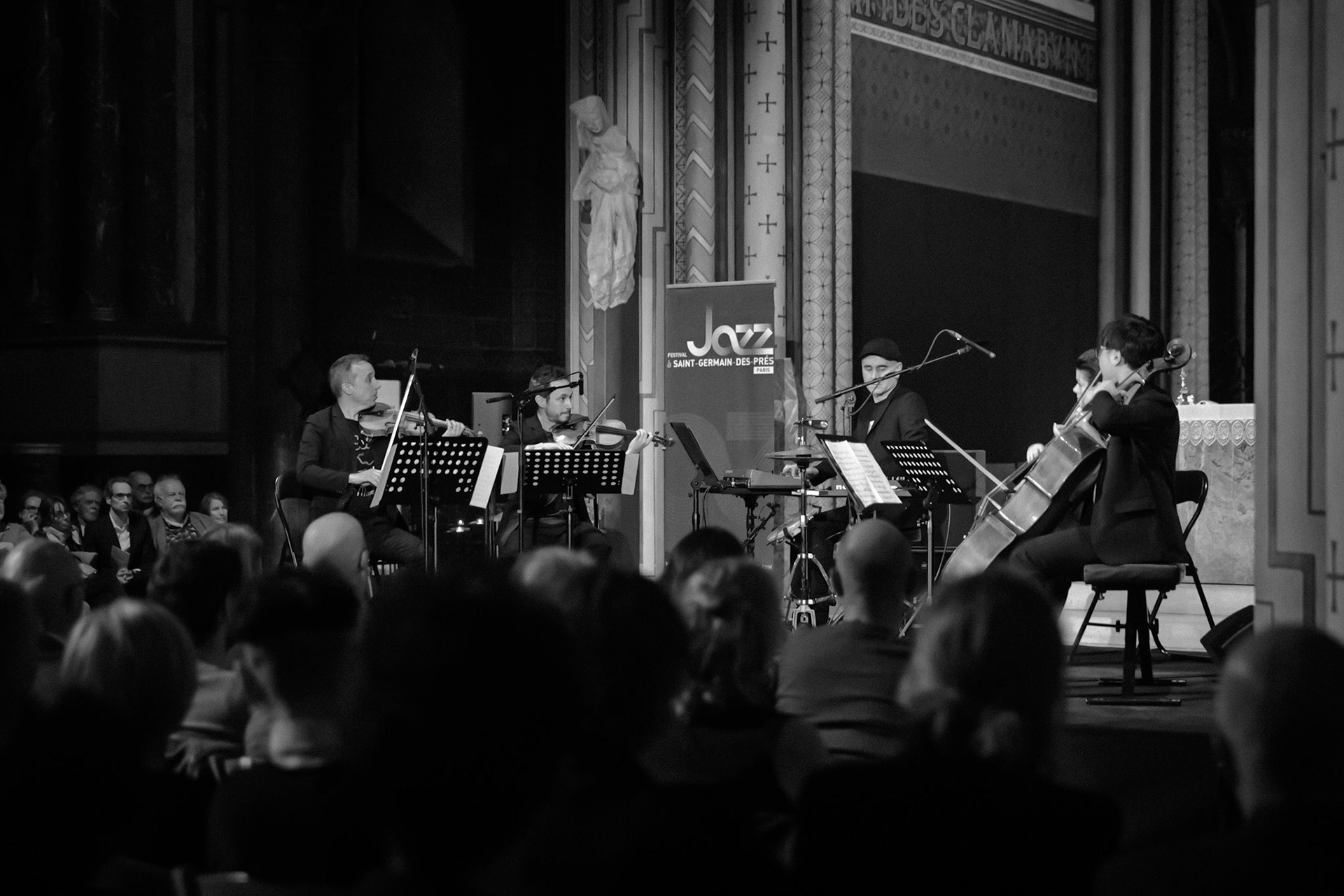 Quatuor Ebène &amp; Xavier Tribolet, Festival Jazz à Saint-Germain-des-Prés - Paris, Eglise Saint-Germain-des-Prés