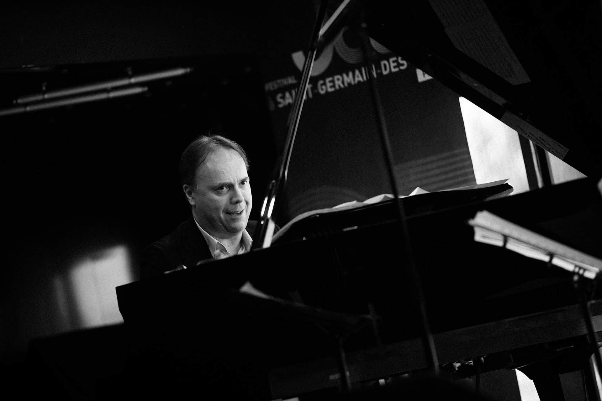 Laurent Courthaliac trio, guests Hugh Coltman &amp; Krysrle Warren, Festival Jazz à Saint-Germain-des-Prés - Paris, Péniche Le Son de la Terre