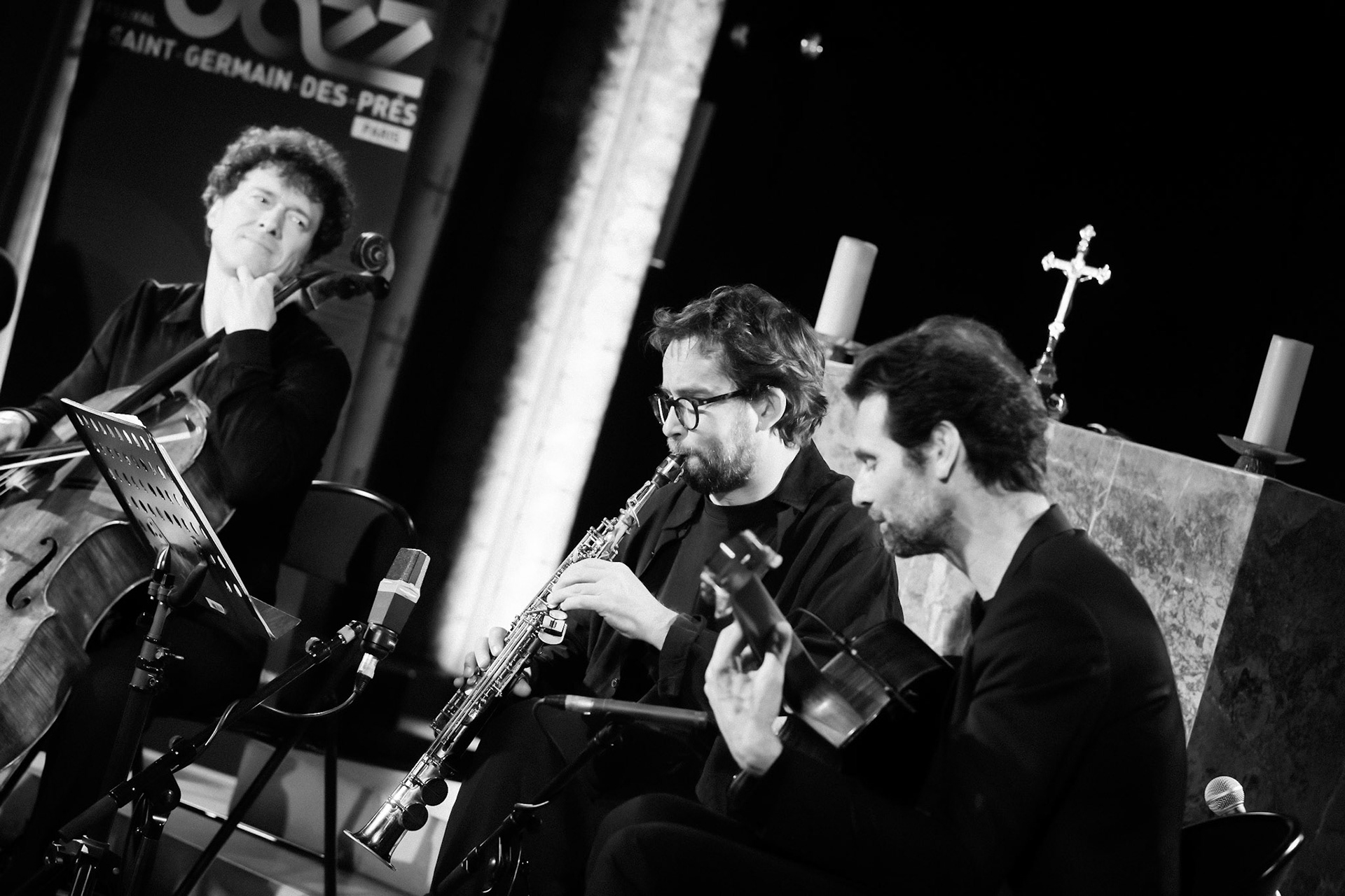 Loco Cello Feat Emile Parisien, Festival Jazz à Saint-Germain-des-Prés - Paris, Eglise Saint-Germain-des-Prés