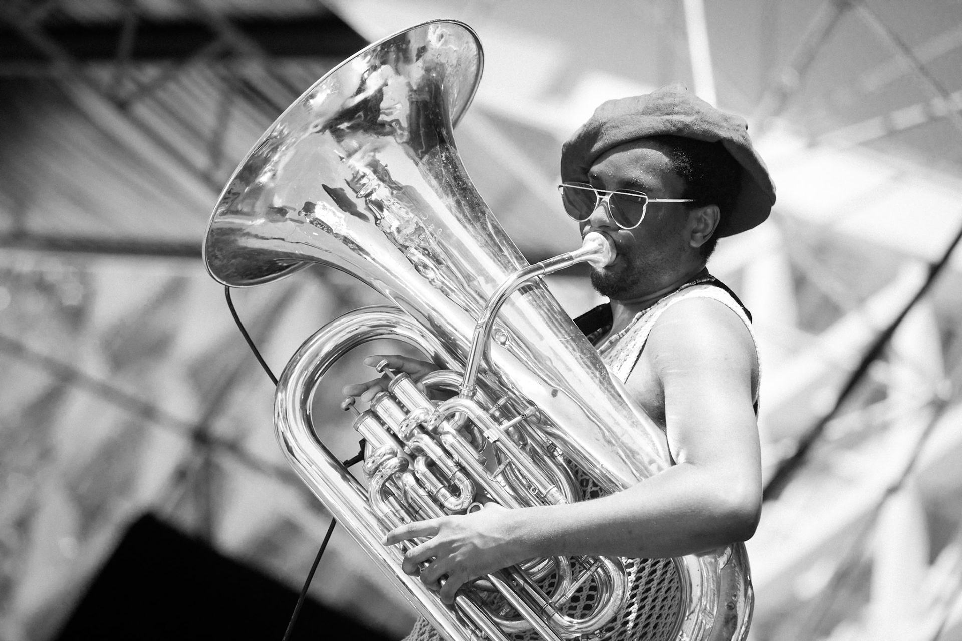 Theon Cross Trio, La Défense Jazz Festival, Parvis de la Défense, 26 mai 2019