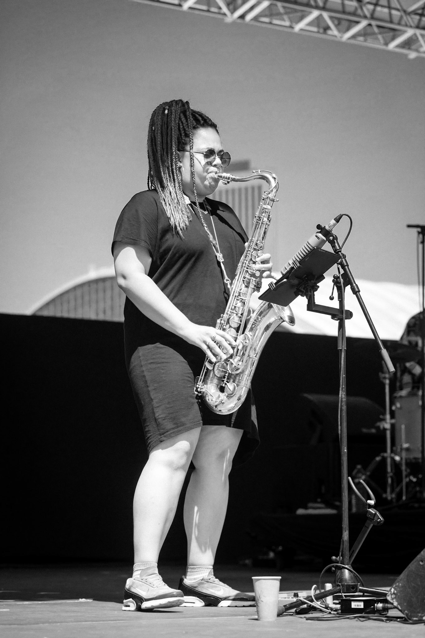 Theon Cross Trio, La Défense Jazz Festival, Parvis de la Défense, 26 mai 2019