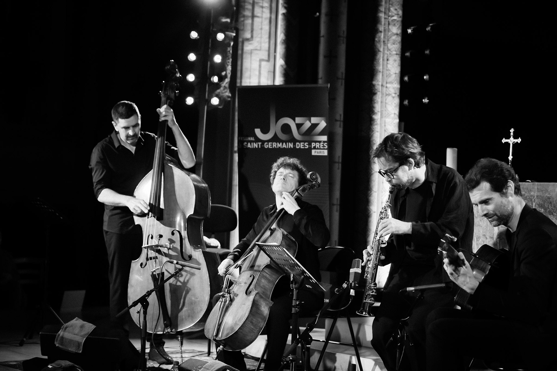 Loco Cello Feat Emile Parisien, Festival Jazz à Saint-Germain-des-Prés - Paris, Eglise Saint-Germain-des-Prés