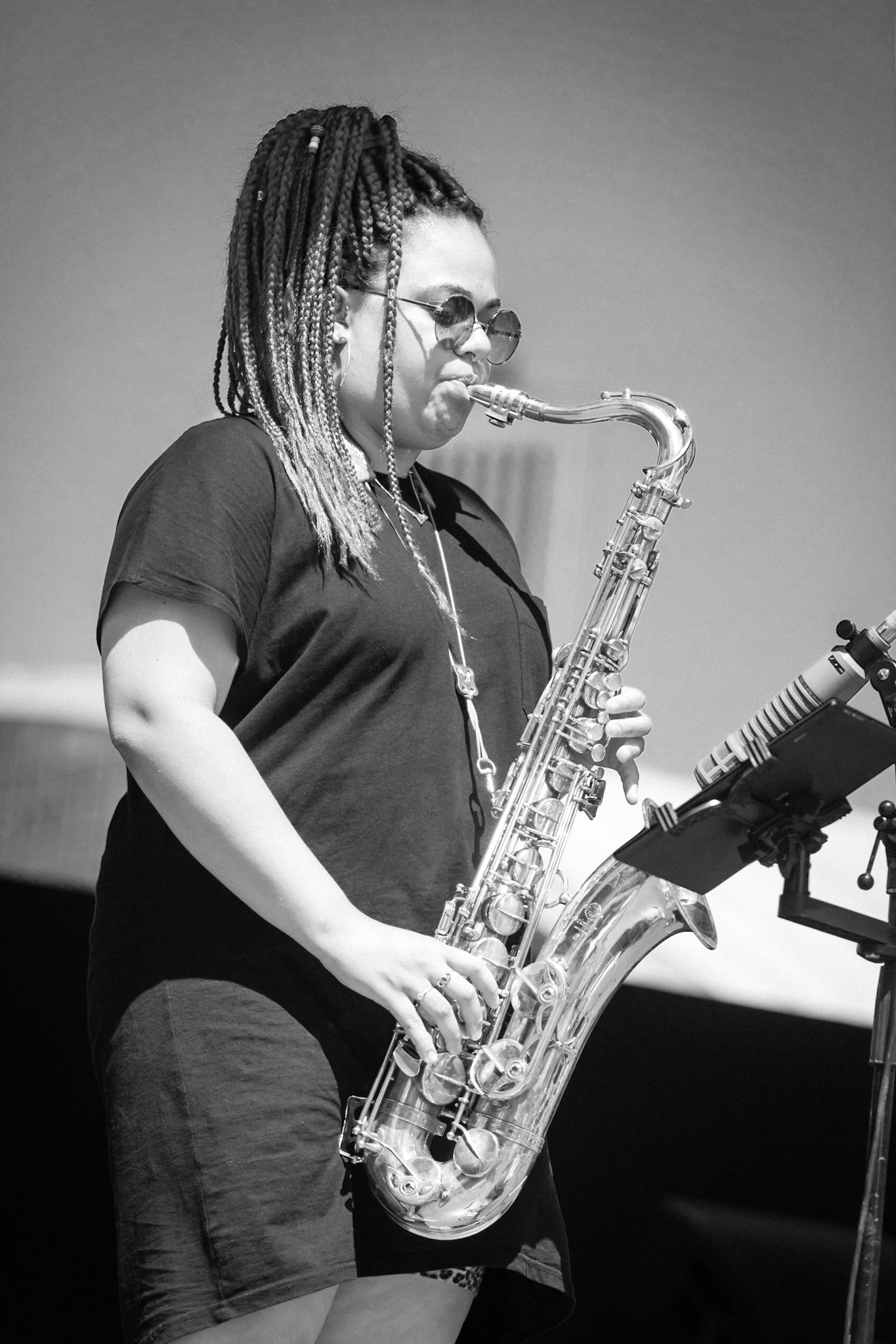 Theon Cross Trio, La Défense Jazz Festival, Parvis de la Défense, 26 mai 2019