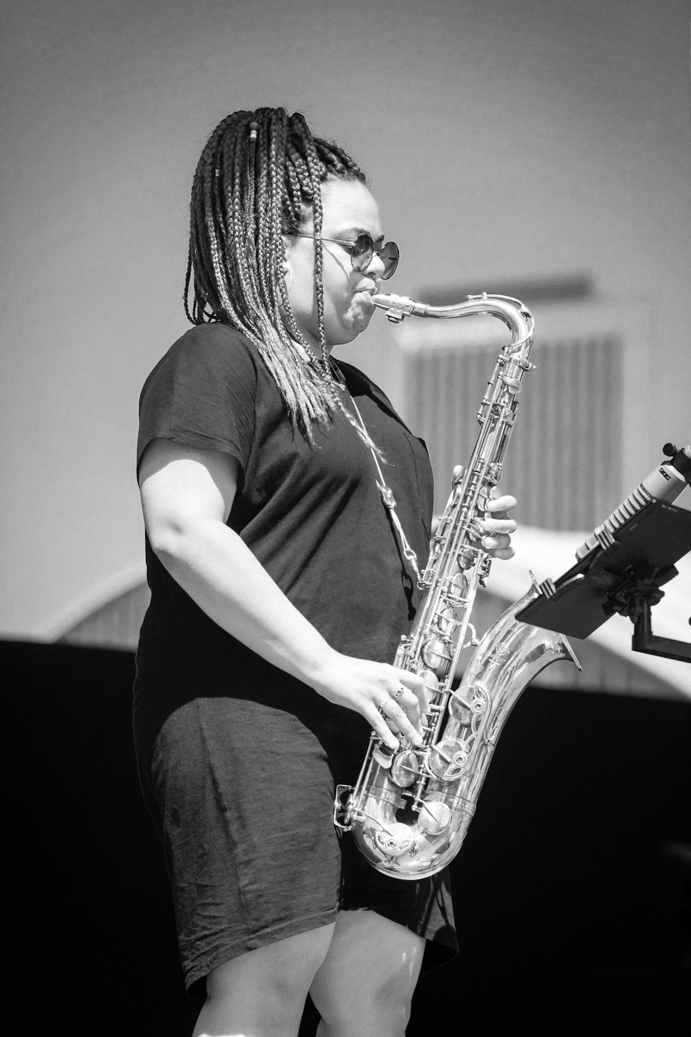 Theon Cross Trio, La Défense Jazz Festival, Parvis de la Défense, 26 mai 2019