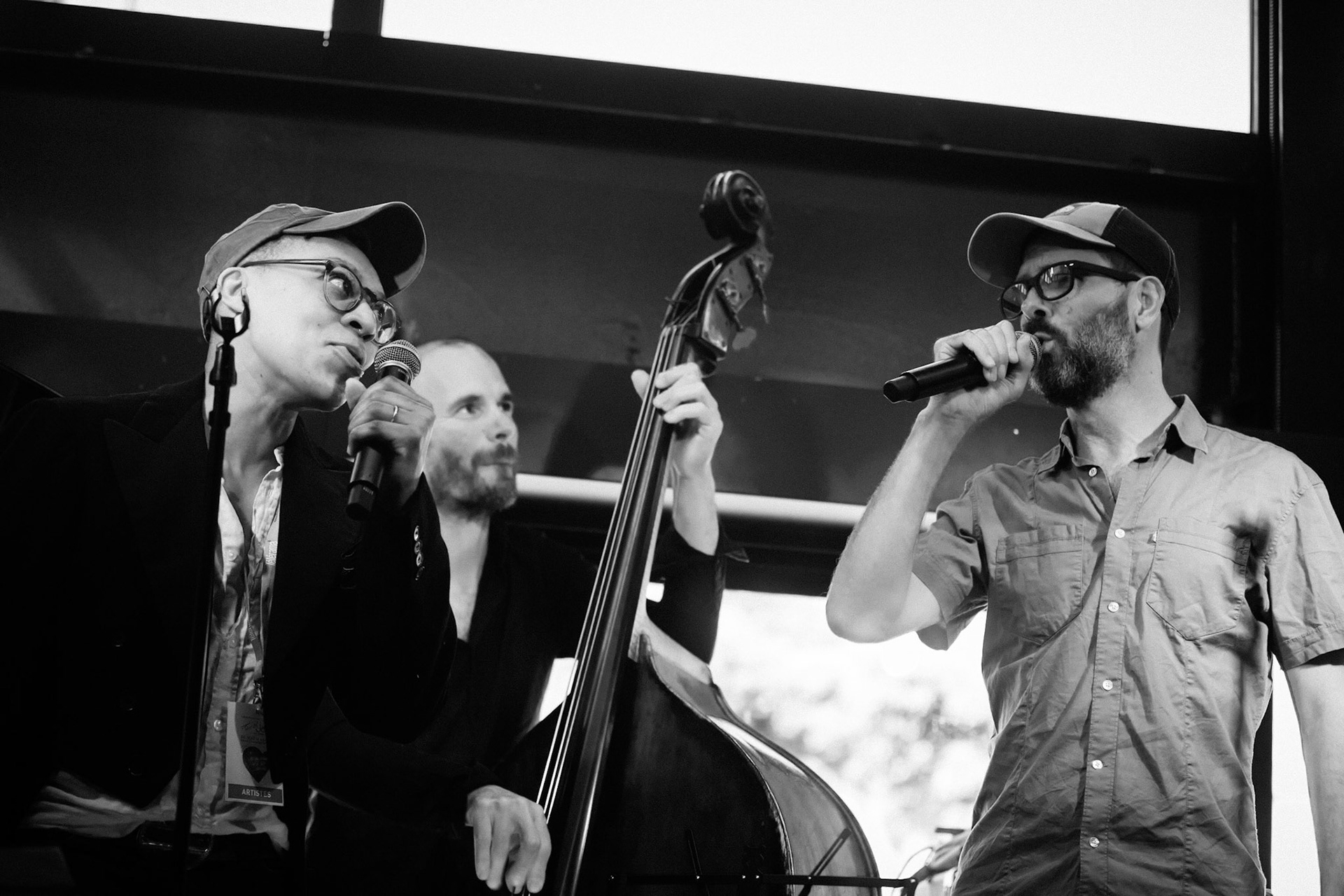 Laurent Courthaliac trio, guests Hugh Coltman &amp; Krysrle Warren, Festival Jazz à Saint-Germain-des-Prés - Paris, Péniche Le Son de la Terre