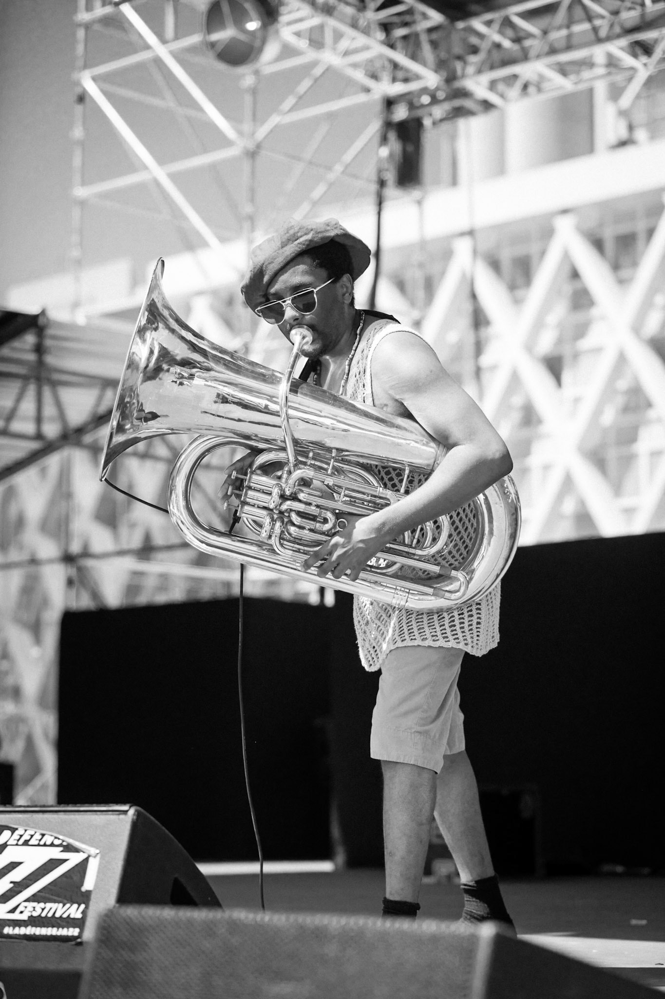 Theon Cross Trio, La Défense Jazz Festival, Parvis de la Défense, 26 mai 2019