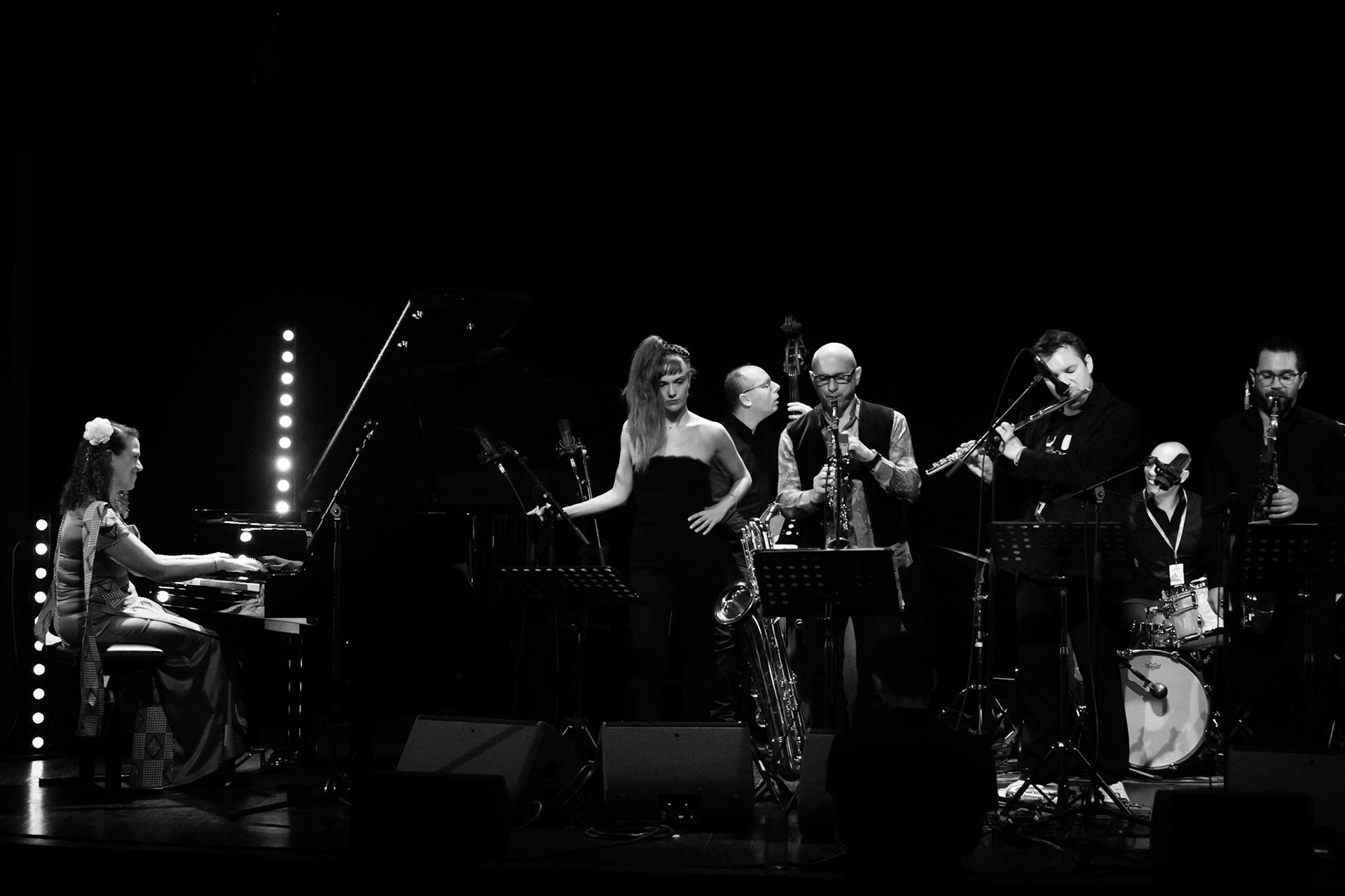 Leïla Olivesi Octet, special guest Camille Berthault, Festival Jazz à Saint-Germain-des-Prés - Paris, Théâtre de l'Alliance Française