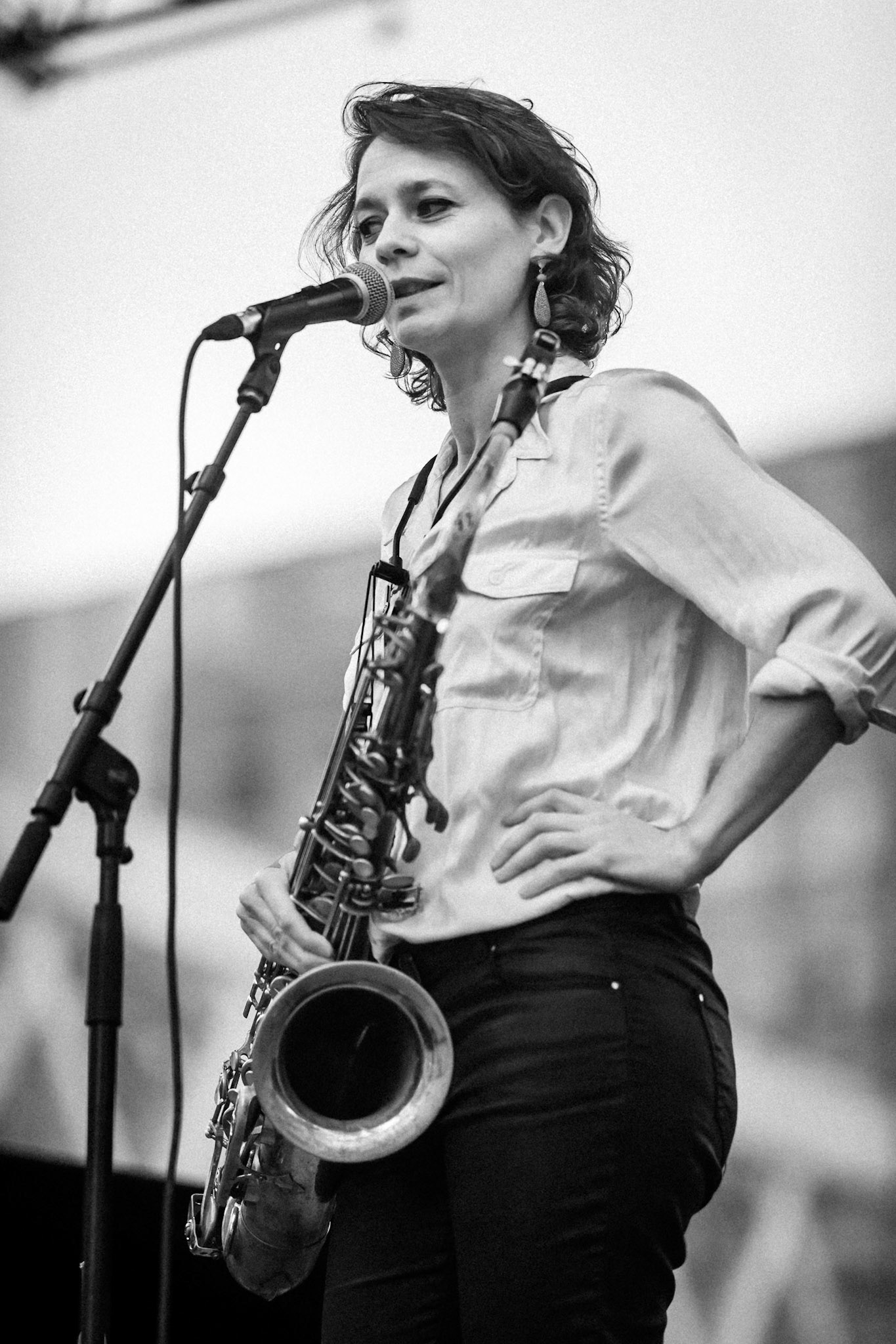 Sophie Alour invite Abdallah Abozekry, La Défense Jazz Festival, Parvis de la Défense, 23 septembre 2020