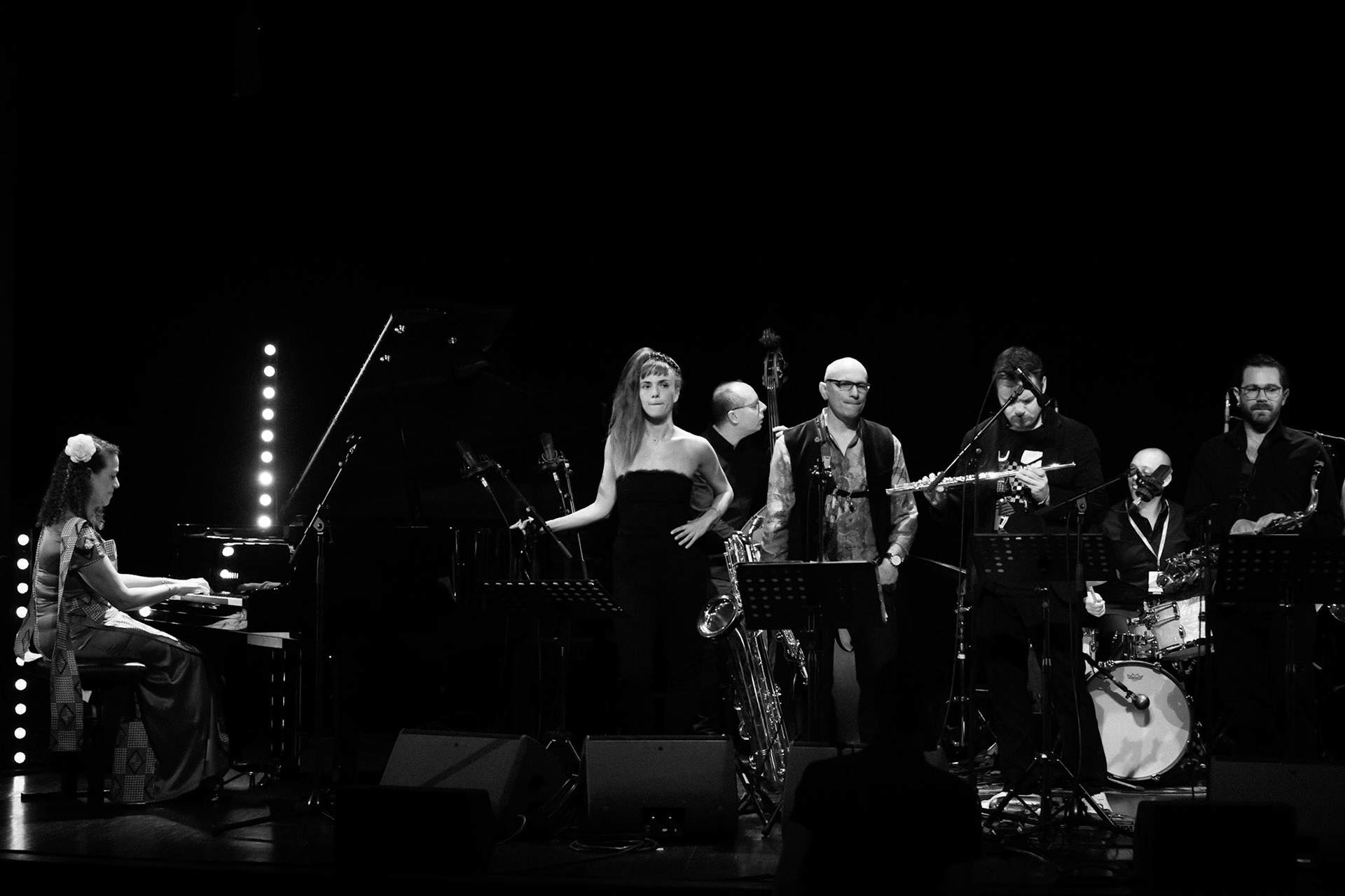 Leïla Olivesi Octet, special guest Camille Berthault, Festival Jazz à Saint-Germain-des-Prés - Paris, Théâtre de l'Alliance Française