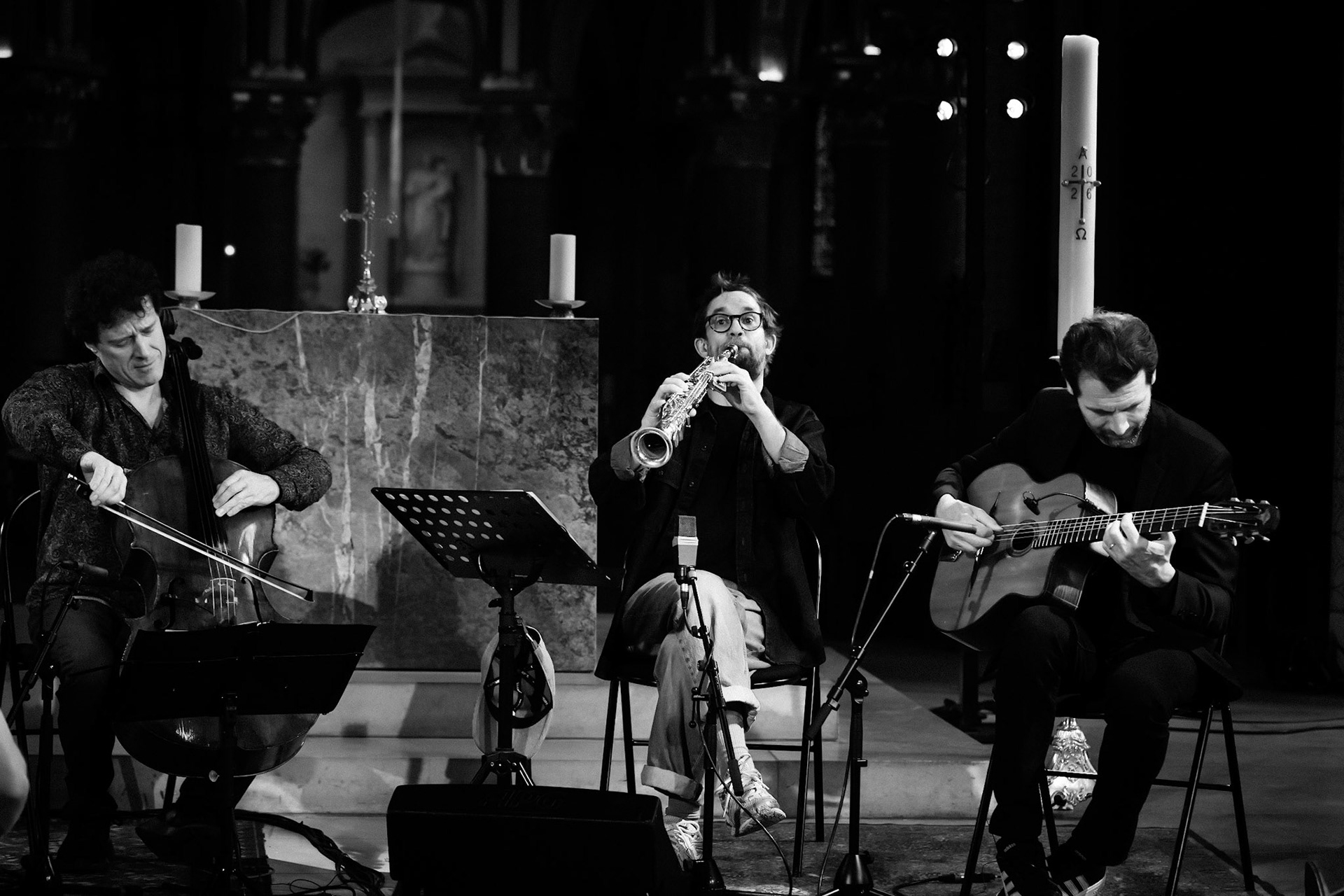 Loco Cello Feat Emile Parisien, Festival Jazz à Saint-Germain-des-Prés - Paris, Eglise Saint-Germain-des-Prés