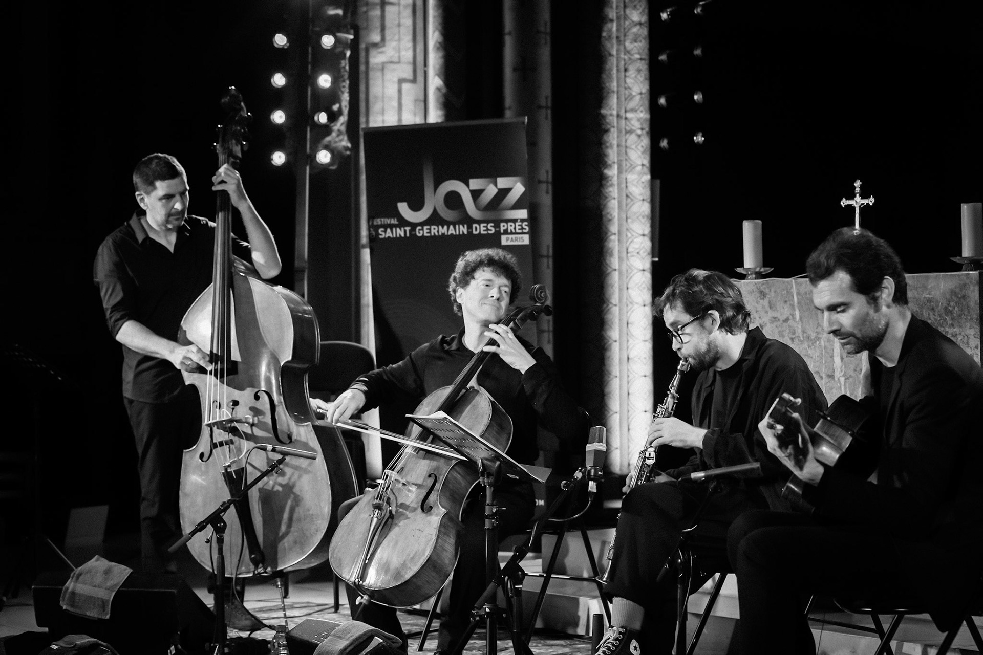 Loco Cello Feat Emile Parisien, Festival Jazz à Saint-Germain-des-Prés - Paris, Eglise Saint-Germain-des-Prés