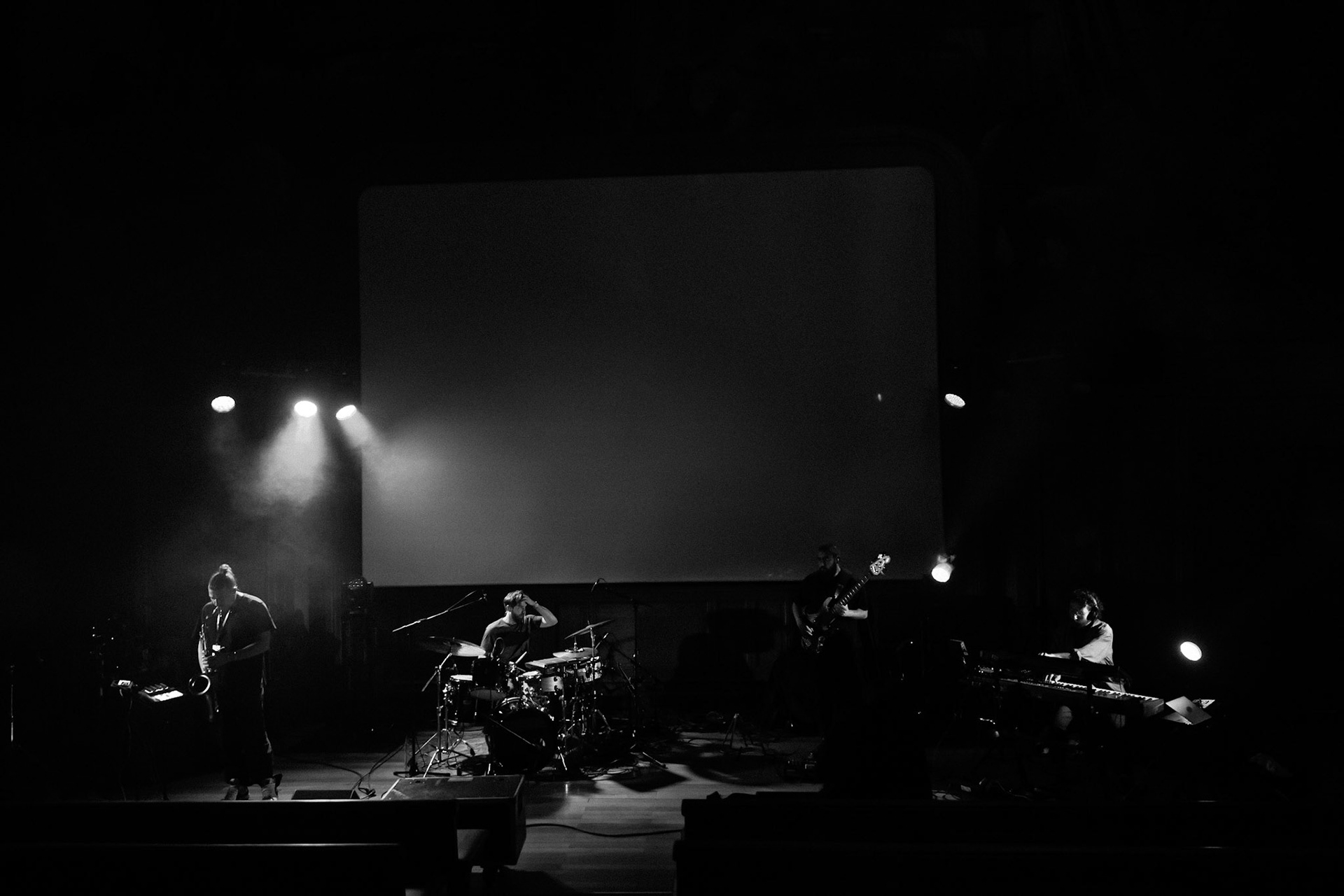 Guillaume Perret Quartet, Festival Jazz à Saint-Germain-des-Prés - Paris, grand amphithéâtre de la Maison de l'Océan