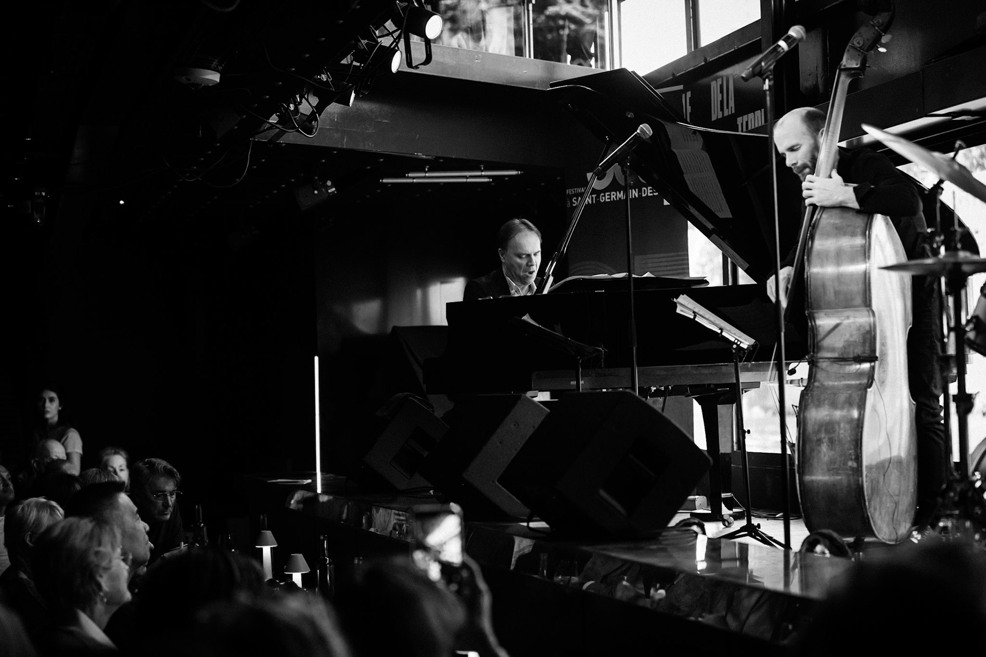 Laurent Courthaliac trio, guests Hugh Coltman &amp; Krysrle Warren, Festival Jazz à Saint-Germain-des-Prés - Paris, Péniche Le Son de la Terre