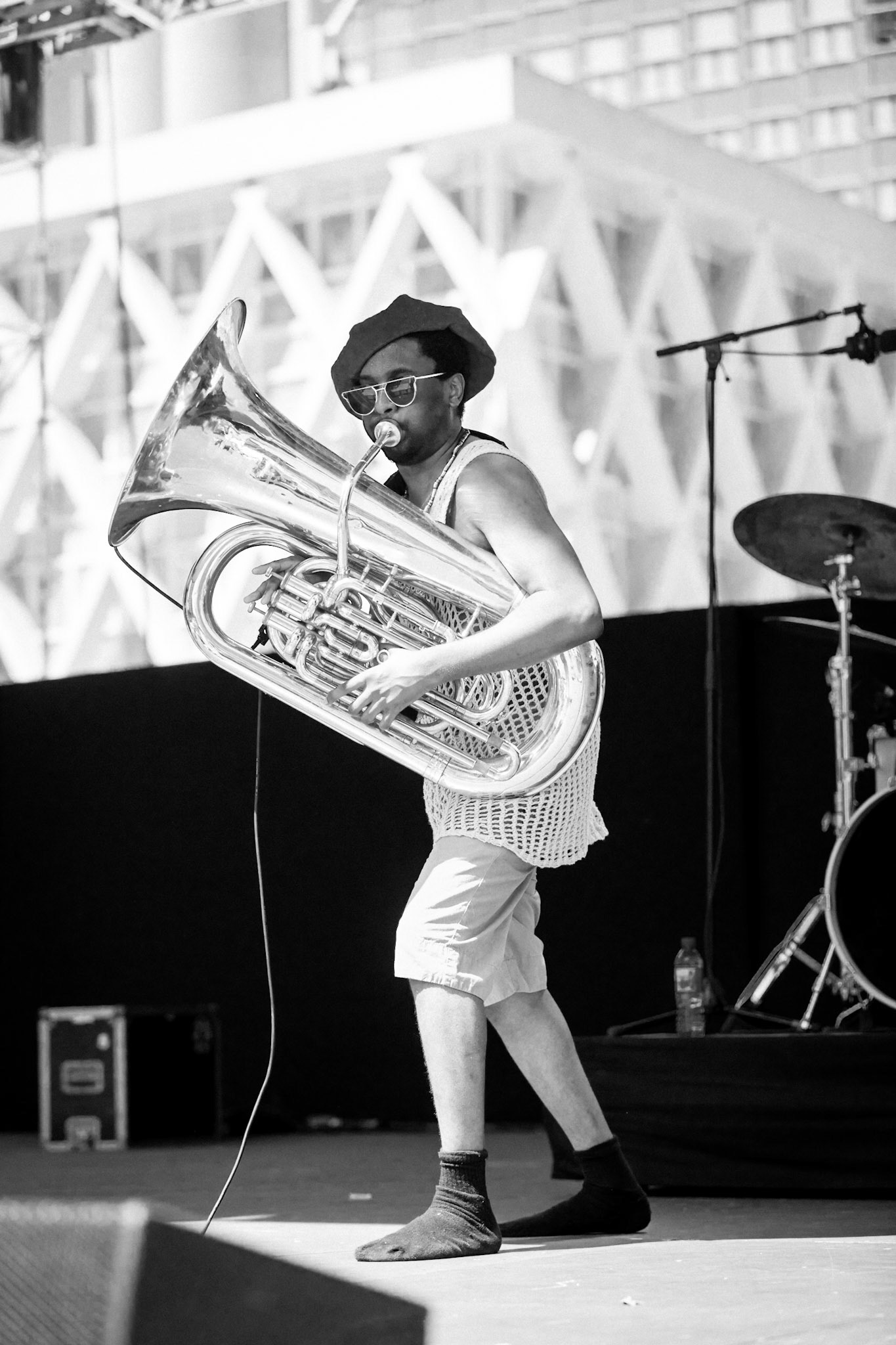 Theon Cross Trio, La Défense Jazz Festival, Parvis de la Défense, 26 mai 2019