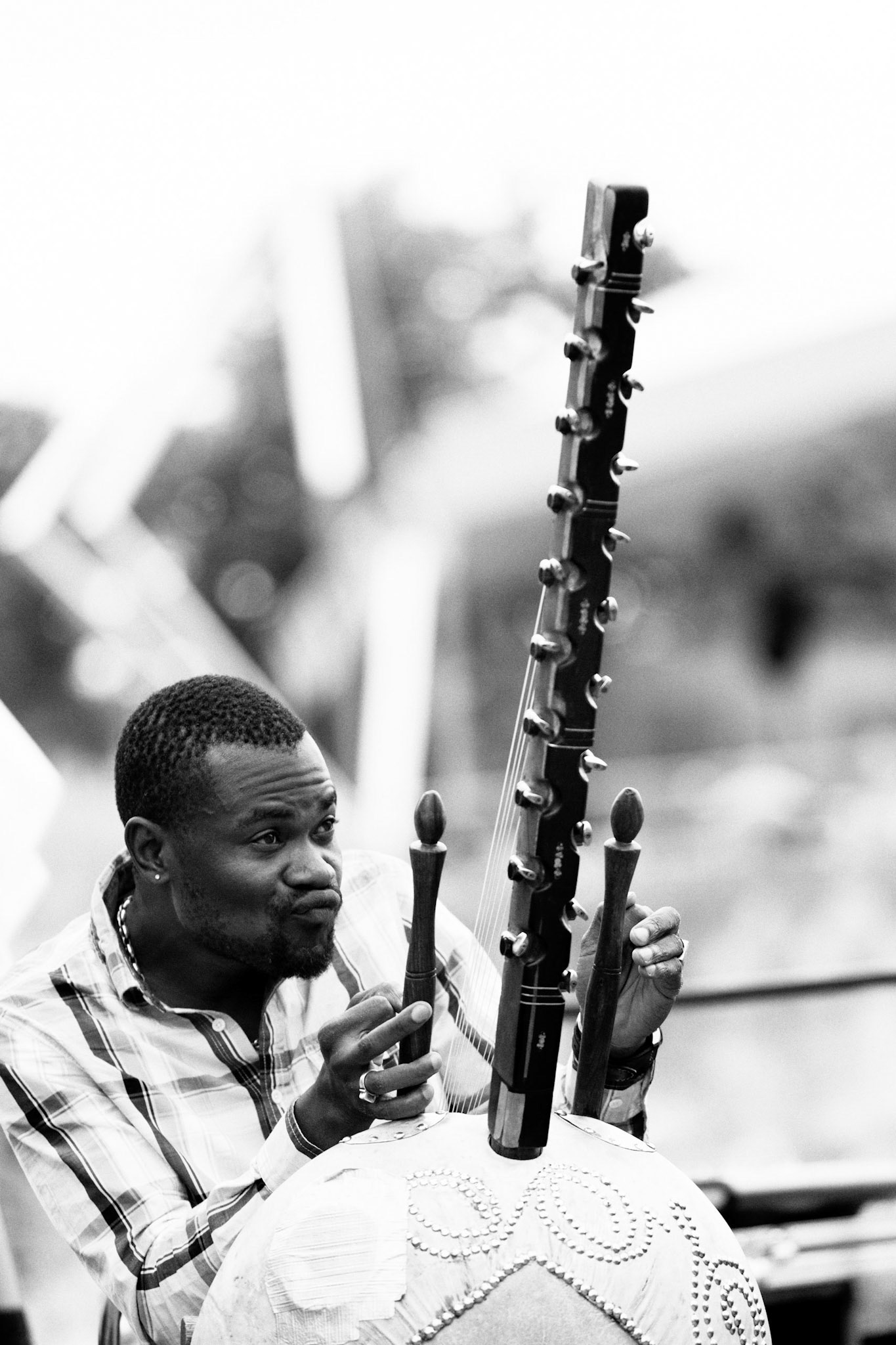 Chérif Soumano - World Kora Trio - Paris Jazz Festival - Barge à jazz - Parc Floral de Paris - 12 juillet 2015