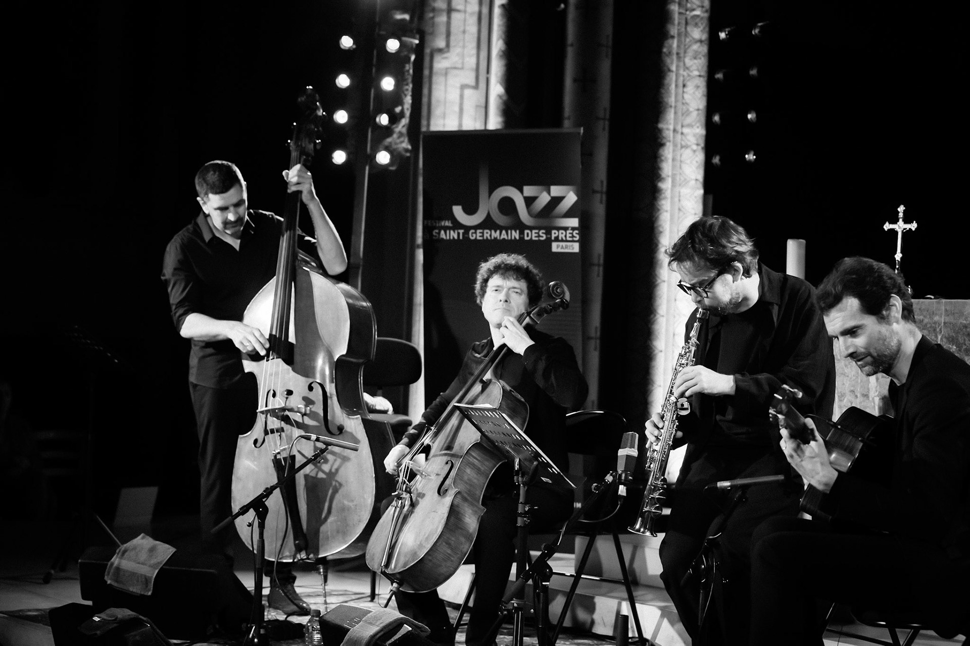 Loco Cello Feat Emile Parisien, Festival Jazz à Saint-Germain-des-Prés - Paris, Eglise Saint-Germain-des-Prés