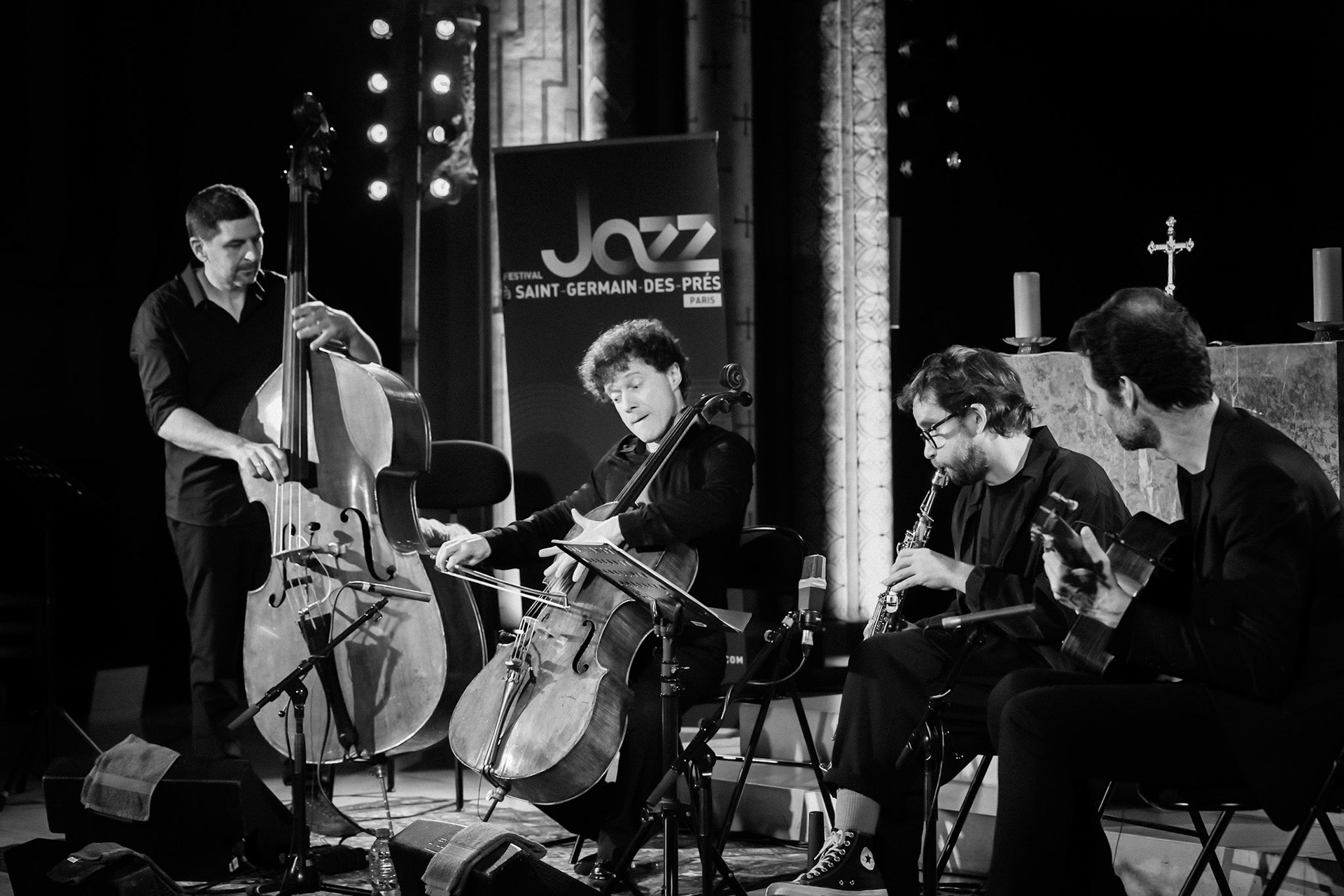 Loco Cello Feat Emile Parisien, Festival Jazz à Saint-Germain-des-Prés - Paris, Eglise Saint-Germain-des-Prés