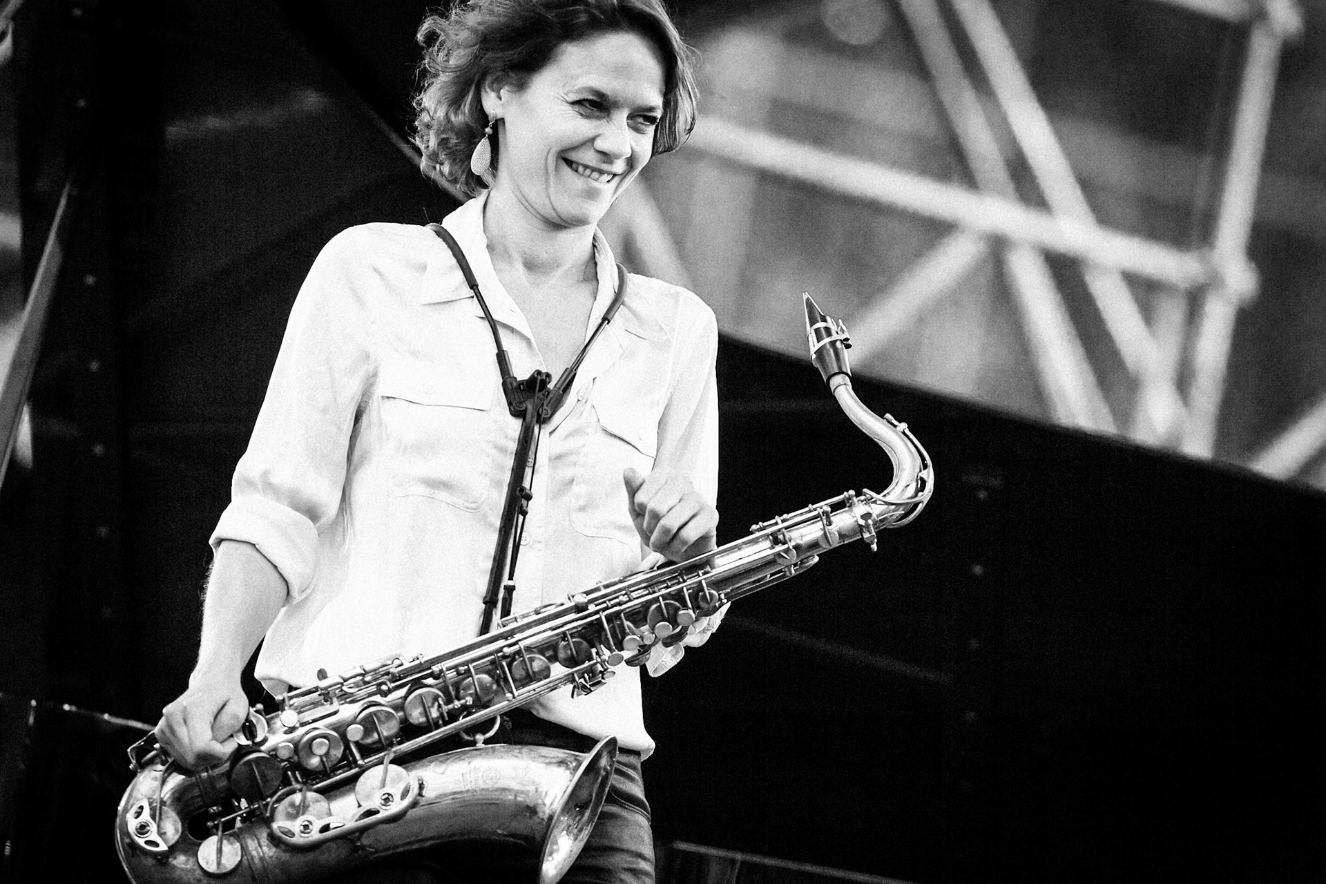Sophie Alour invite Abdallah Abozekry, La Défense Jazz Festival, Parvis de la Défense, 23 septembre 2020
