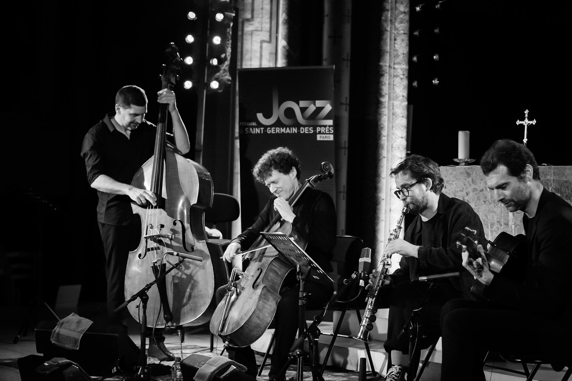 Loco Cello Feat Emile Parisien, Festival Jazz à Saint-Germain-des-Prés - Paris, Eglise Saint-Germain-des-Prés