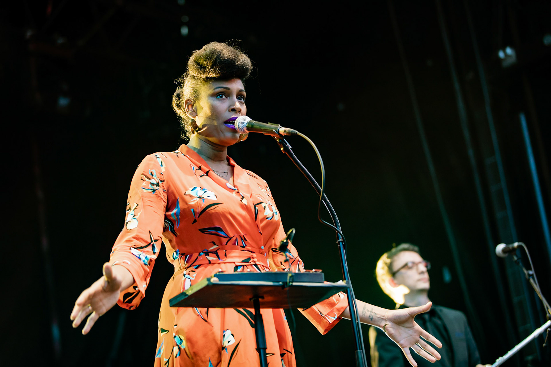 Sandra Nkaké, 30ème édition Festival Chorus des Hauts-de-Seine, Parvis de La Seine Musicale (Boulogne-Billancourt), 6 avril 2018