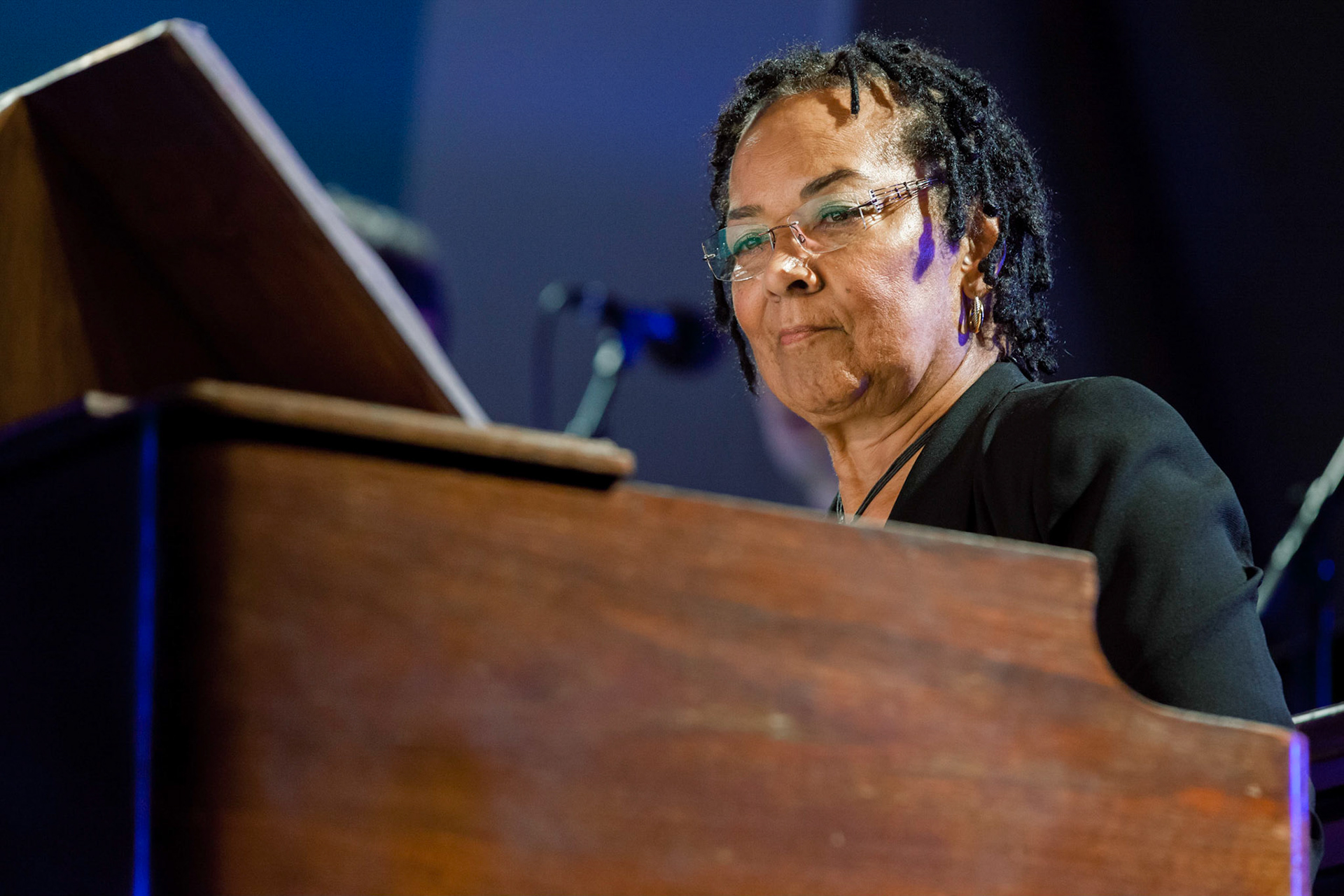 Airelle Besson, Rhoda Scott, "Eternité", Featuring Rhoda Scott, Paris Jazz Festival, Espace Delta, Parc Floral de Paris, 26 juillet 2015, © Jean-Christophe Prat / L'Œil du spectacle