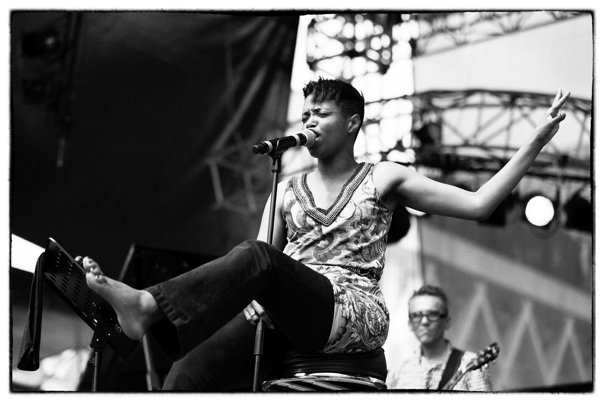 Kellylee Evans, 36ème édition de La Défense Jazz Festival, Parvis de la Défense, 1 juillet 2013