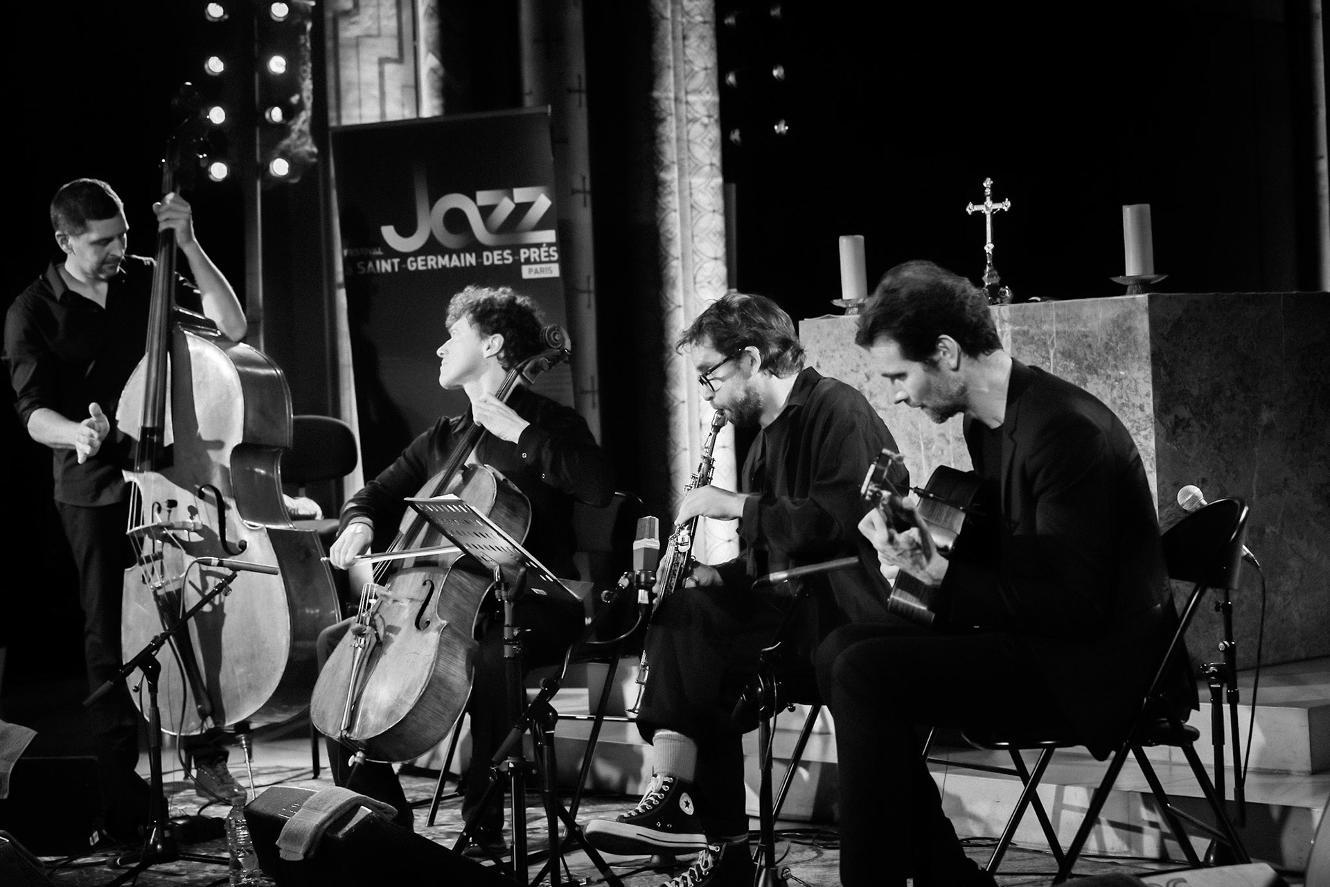 Loco Cello Feat Emile Parisien, Festival Jazz à Saint-Germain-des-Prés - Paris, Eglise Saint-Germain-des-Prés