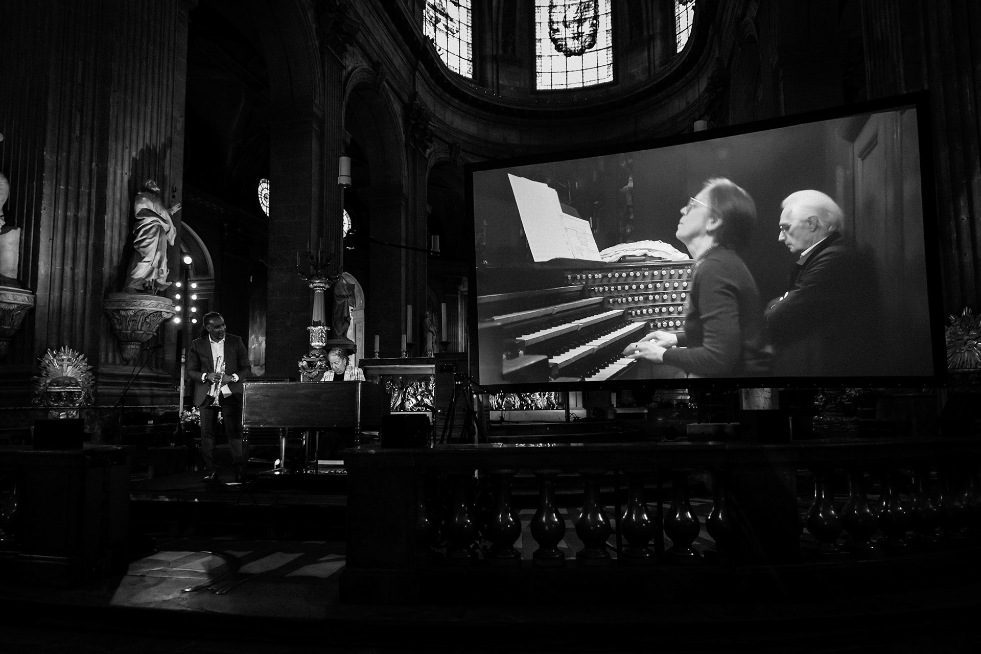 Rhoda Scott &amp; Sophie-Véronique Cauchefer-Choplin, Festival Jazz à Saint-Germain-des-Prés - Paris, Eglise Saint-Sulpice