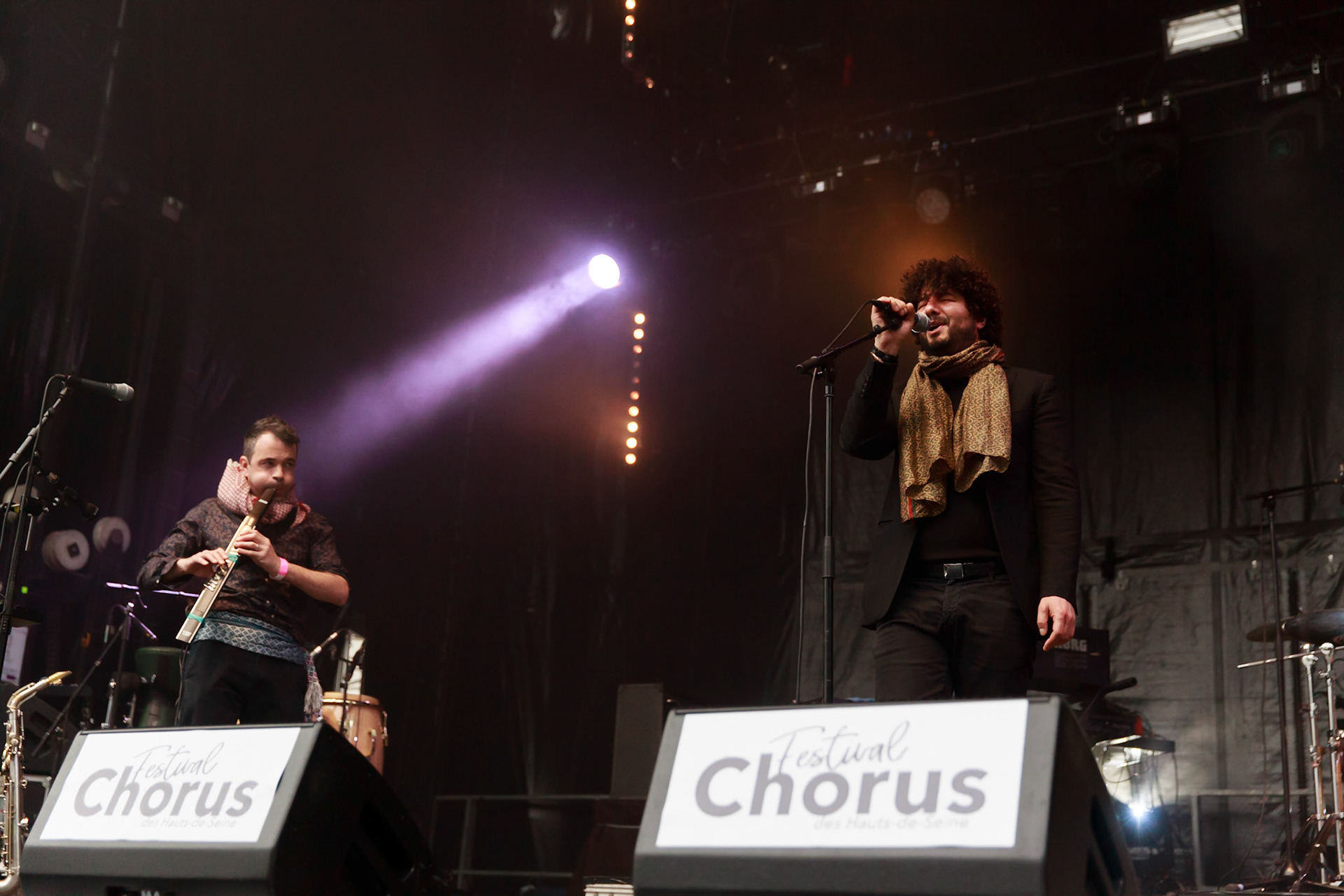 Sofiane Saidi & Mazalda, 31ème édition Festival Chorus des Hauts-de-Seine, Parvis de La Seine Musicale (Boulogne-Billancourt), 5 avril 2019
