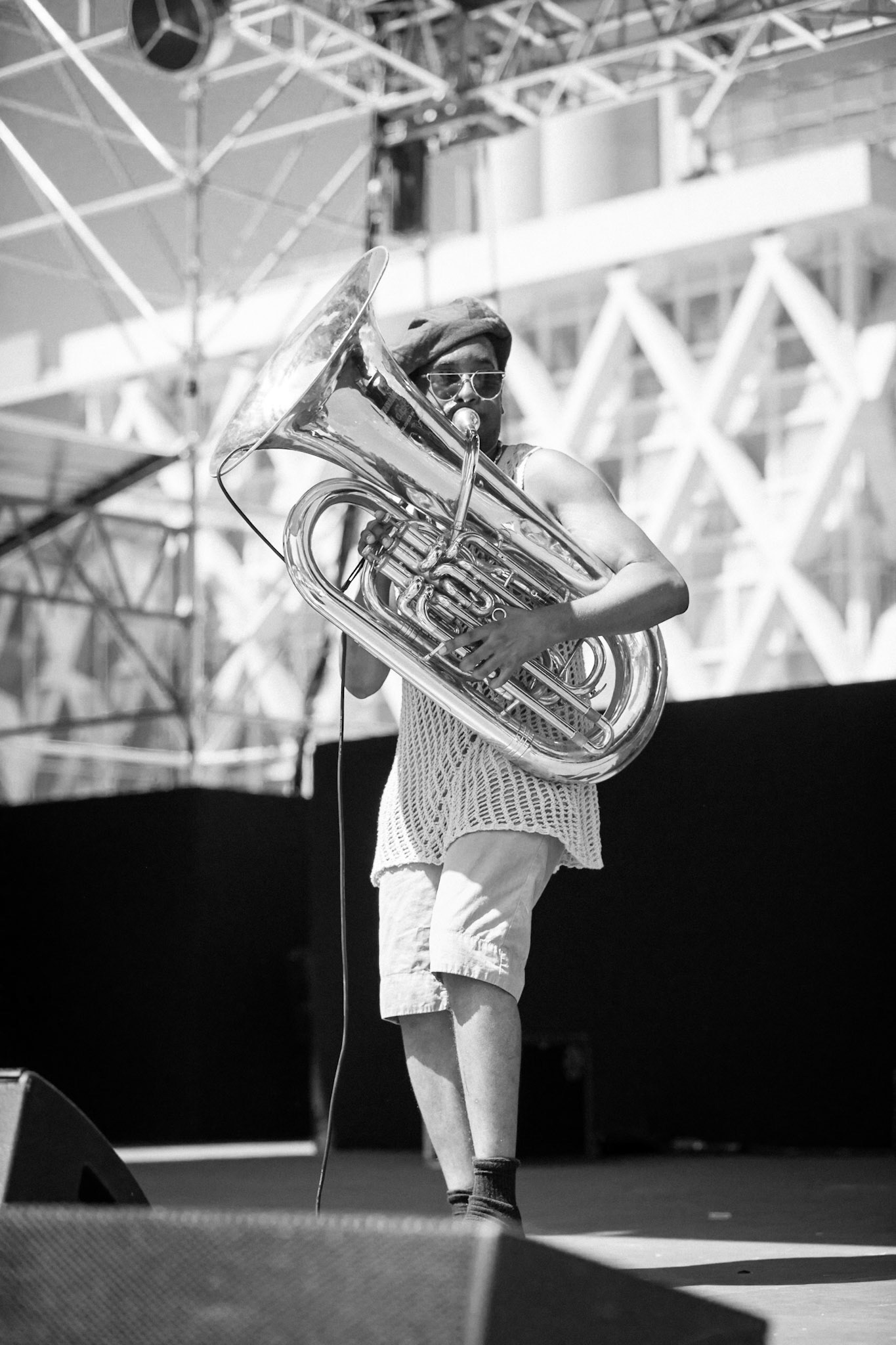 Theon Cross Trio, La Défense Jazz Festival, Parvis de la Défense, 26 mai 2019