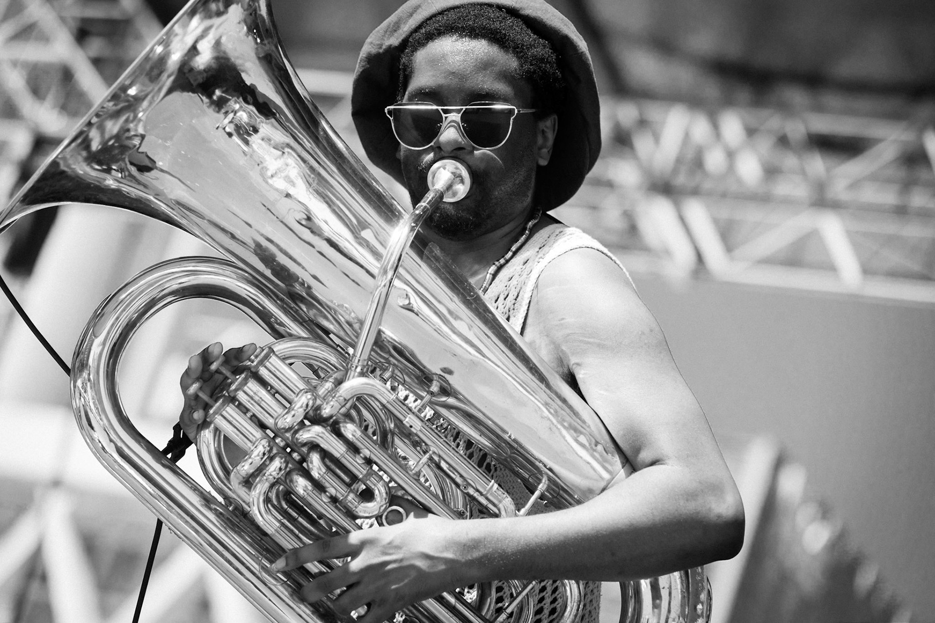 Theon Cross Trio, La Défense Jazz Festival, Parvis de la Défense, 26 mai 2019